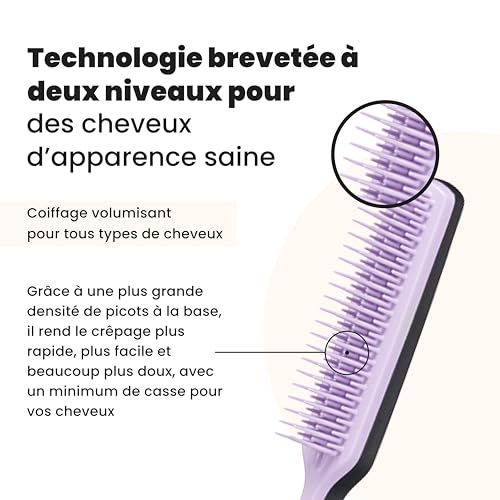tangle-teezer-ultimate-volumizer-brosse-cheveux-cr-per-noir-et-lilas image 8