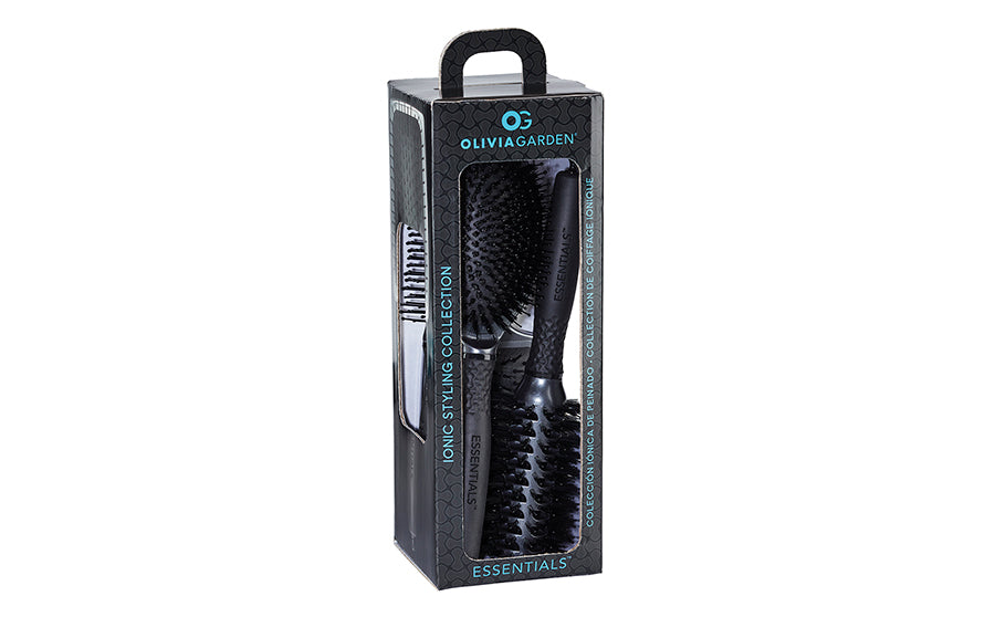 olivia-garden-essentials-styling-duo-brosses-smoothing-paddle-vent-styler-noir image 5