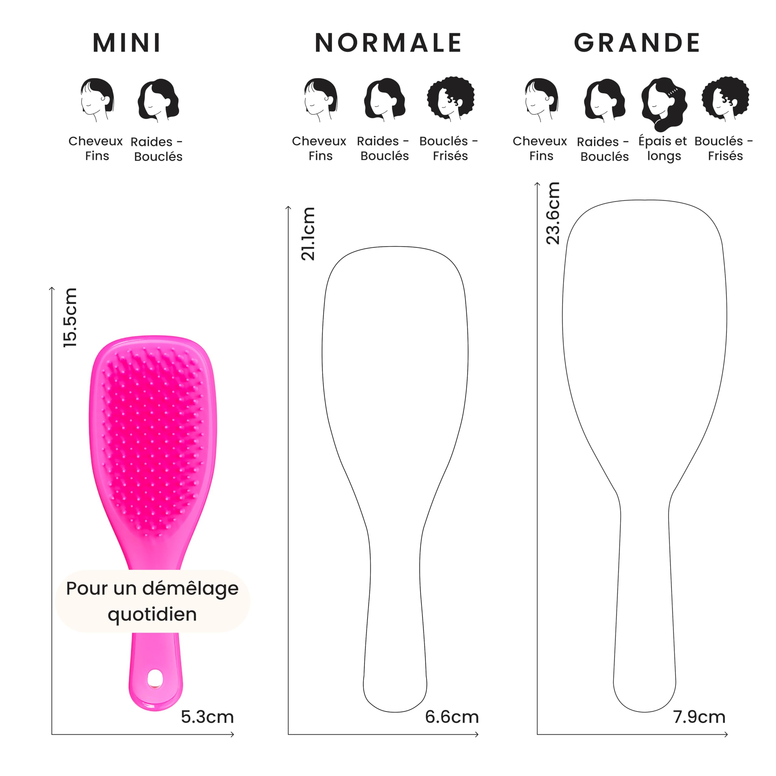 tangle-teezer-mini-ultimate-detangler-mini-brosse-d-m-lante-enfant-et-voyage-ros image 3