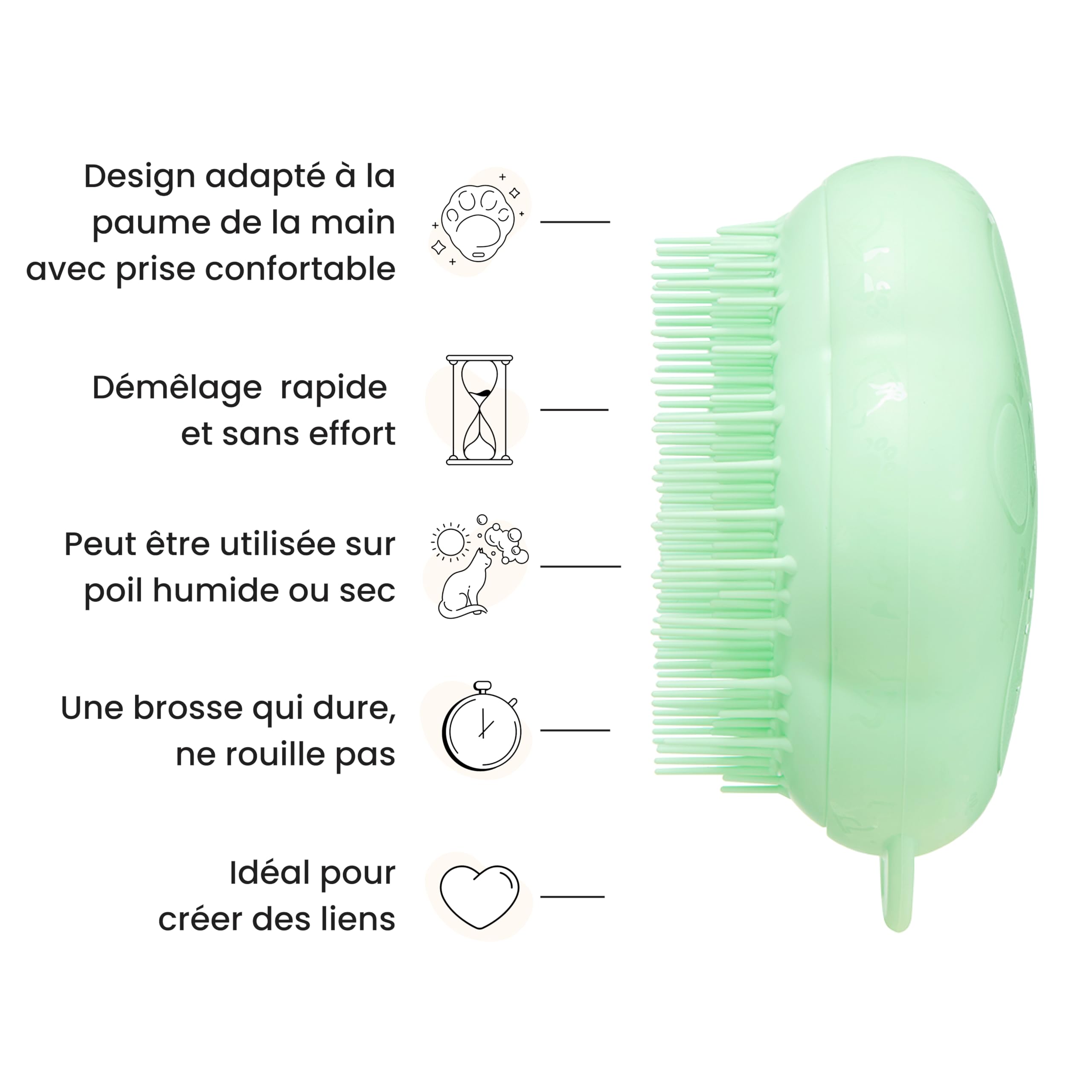 tangle-teezer-pet-teezer-cat-brosse-de-toilettage-pour-chat-poils-courts-mi-long image 4