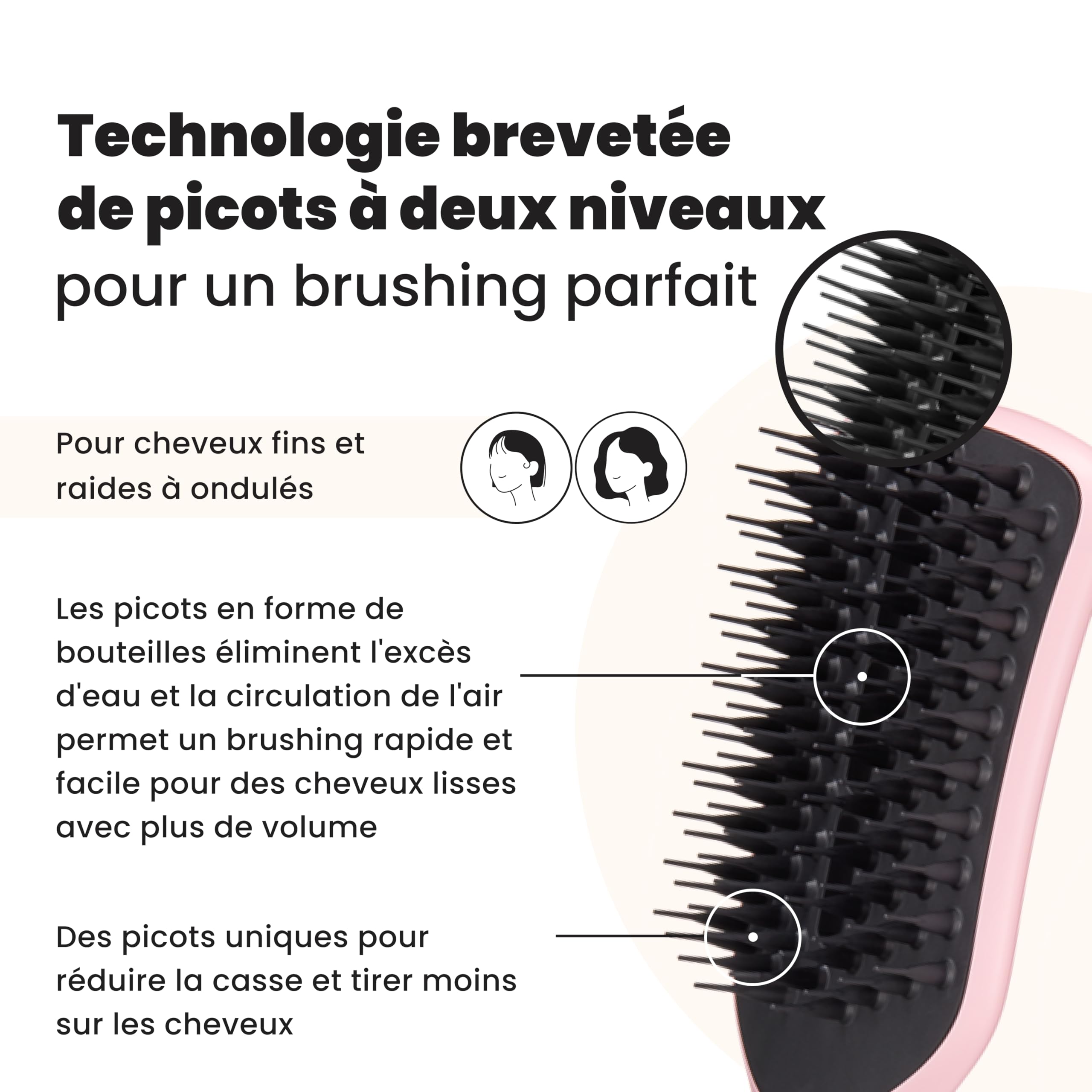 tangle-teezer-easy-dry-go-brosse-ventil-e-blow-dry-cheveux-fins-normaux-rose image 2