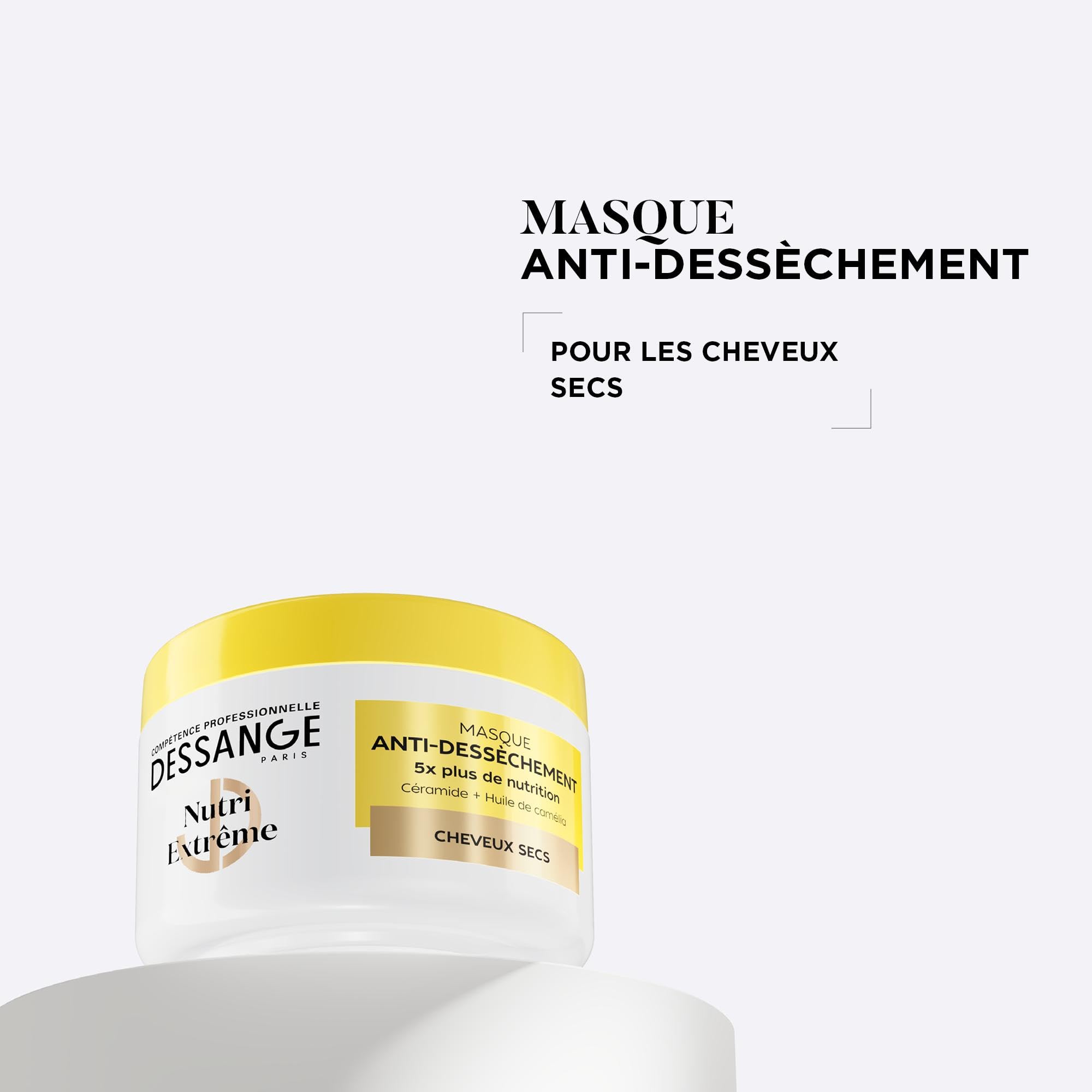 dessange-nutri-extr-me-masque-cheveux-secs-c-ramide-huile-cam-lia-280-ml image 2