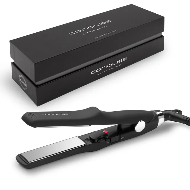 corioliss-c-trip-mini-lisseur-boucleur-titane-black-soft-touch image 1