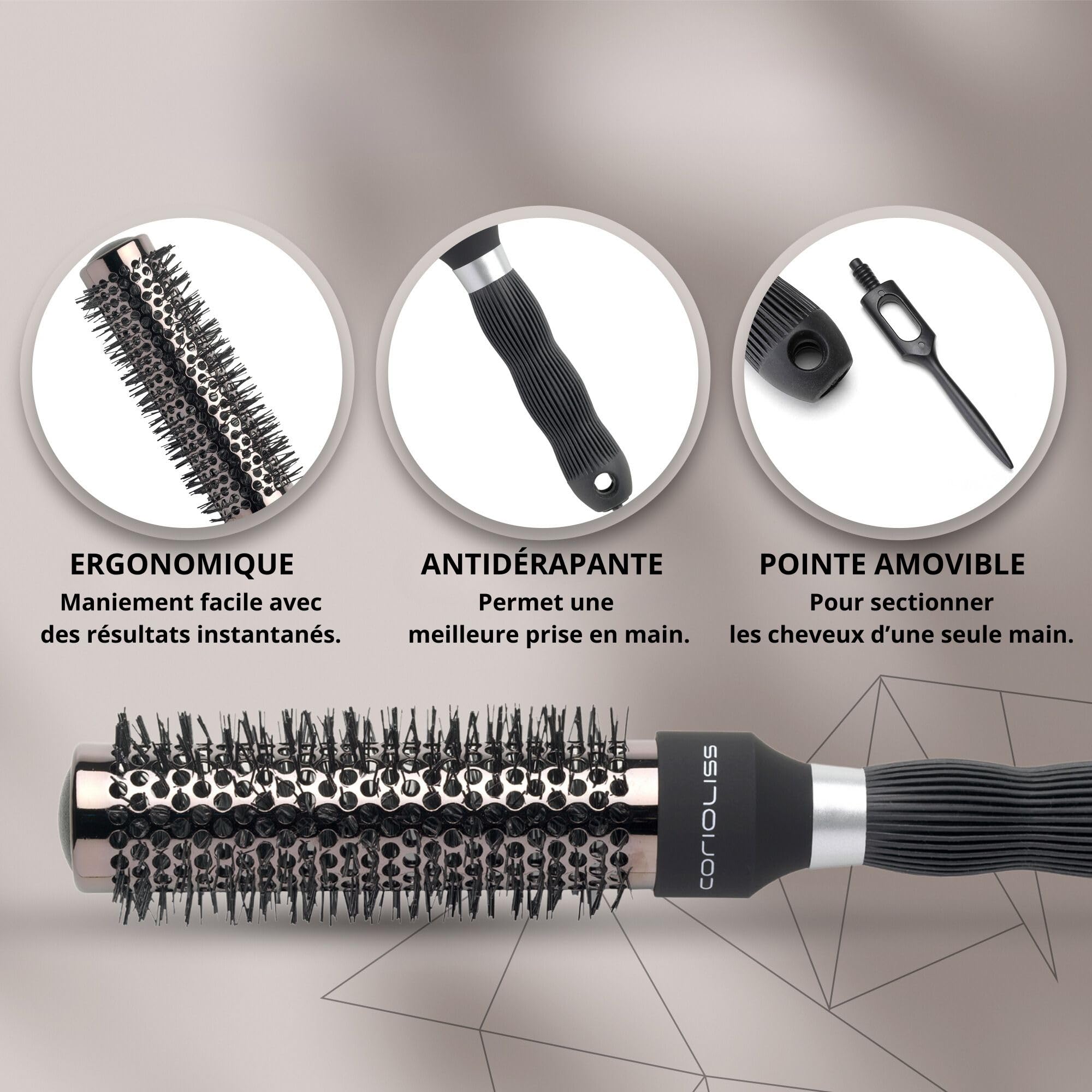 corioliss-brosse-ronde-titanium-ionique-professionnelle-33-mm-brushing image 6