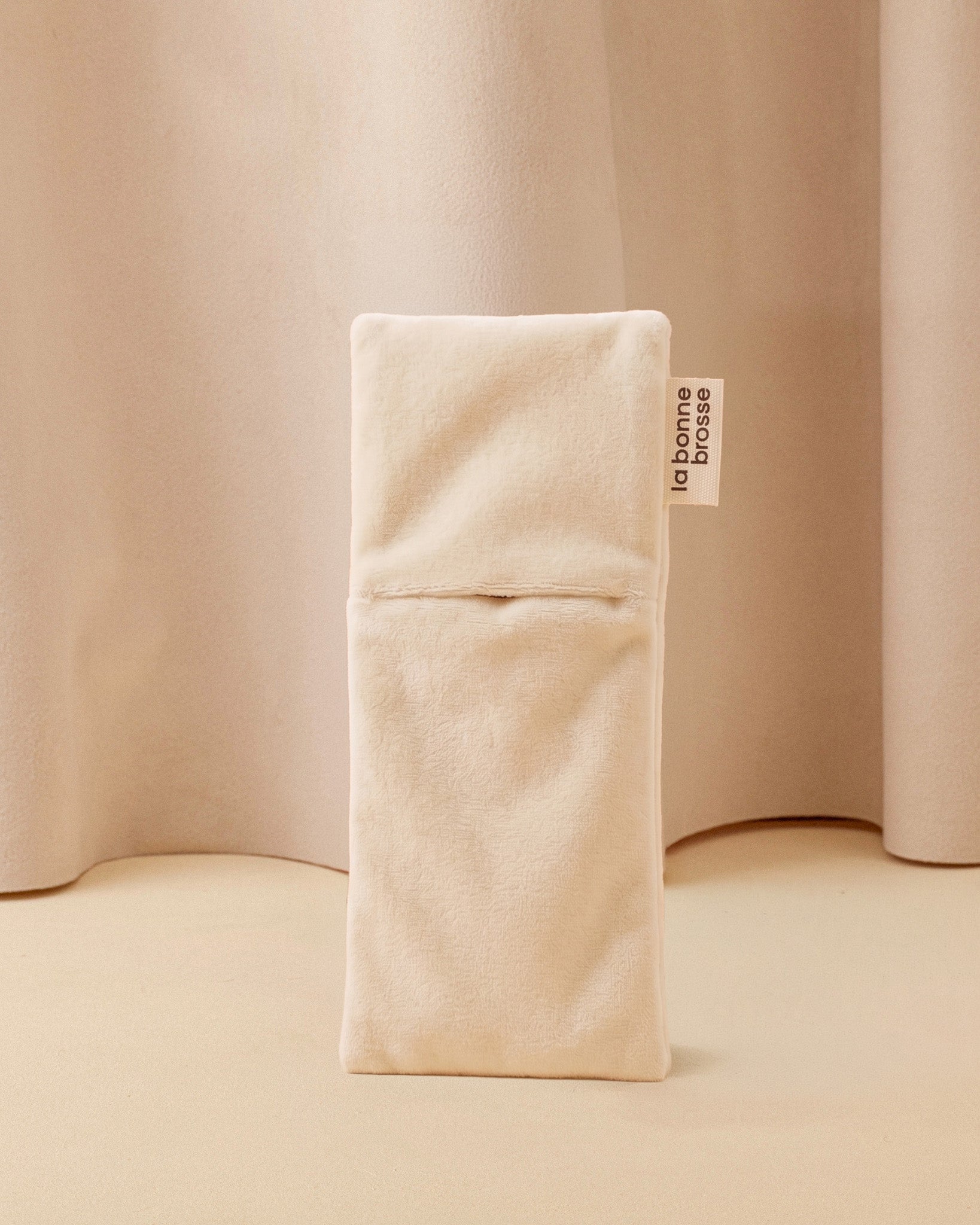 la-bonne-brosse-pochette-petite-brosse-blanc-cr-me-tui-satin-et-velours image 1