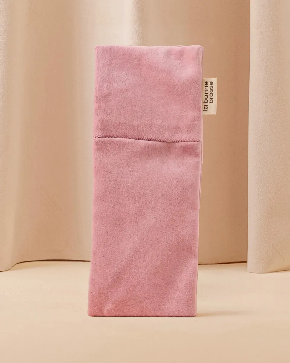 la-bonne-brosse-pochette-grande-brosse-rose-poudr-tui-velours-et-satin image 1