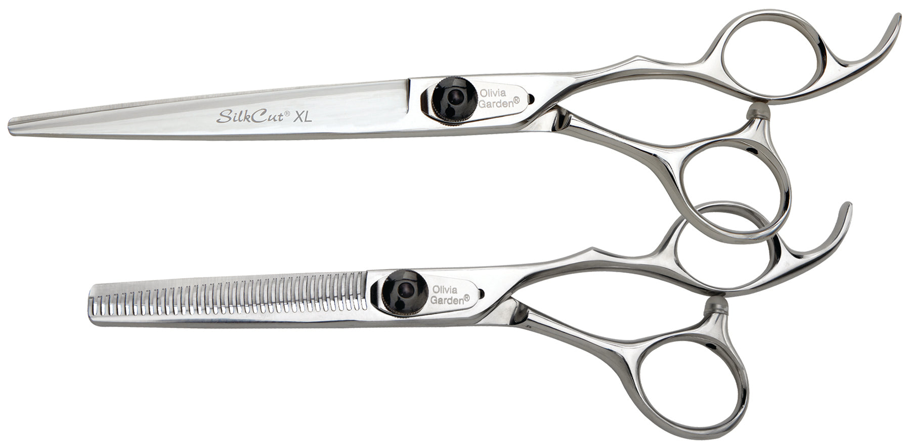 ciseaux-de-barbier-olivia-garden-silkcut-xl-6-pouces-acier-renforc-poign-e-ergon image 2