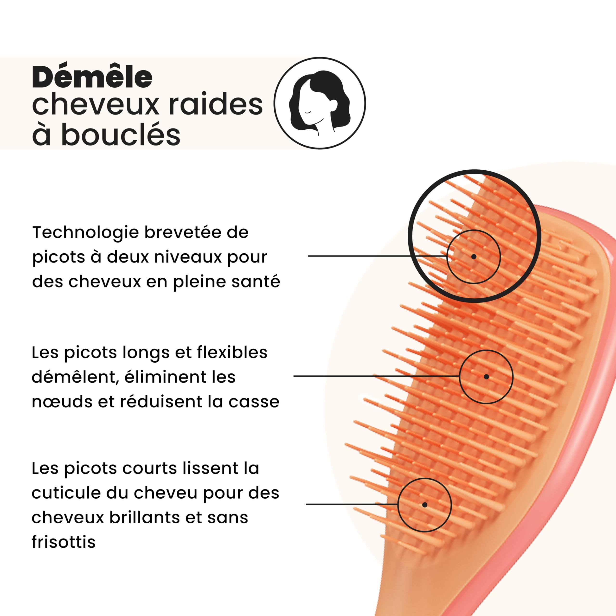 tangle-teezer-mini-ultimate-detangler-rose-saumon-et-abricot-brosse-d-m-lante-vo image 2