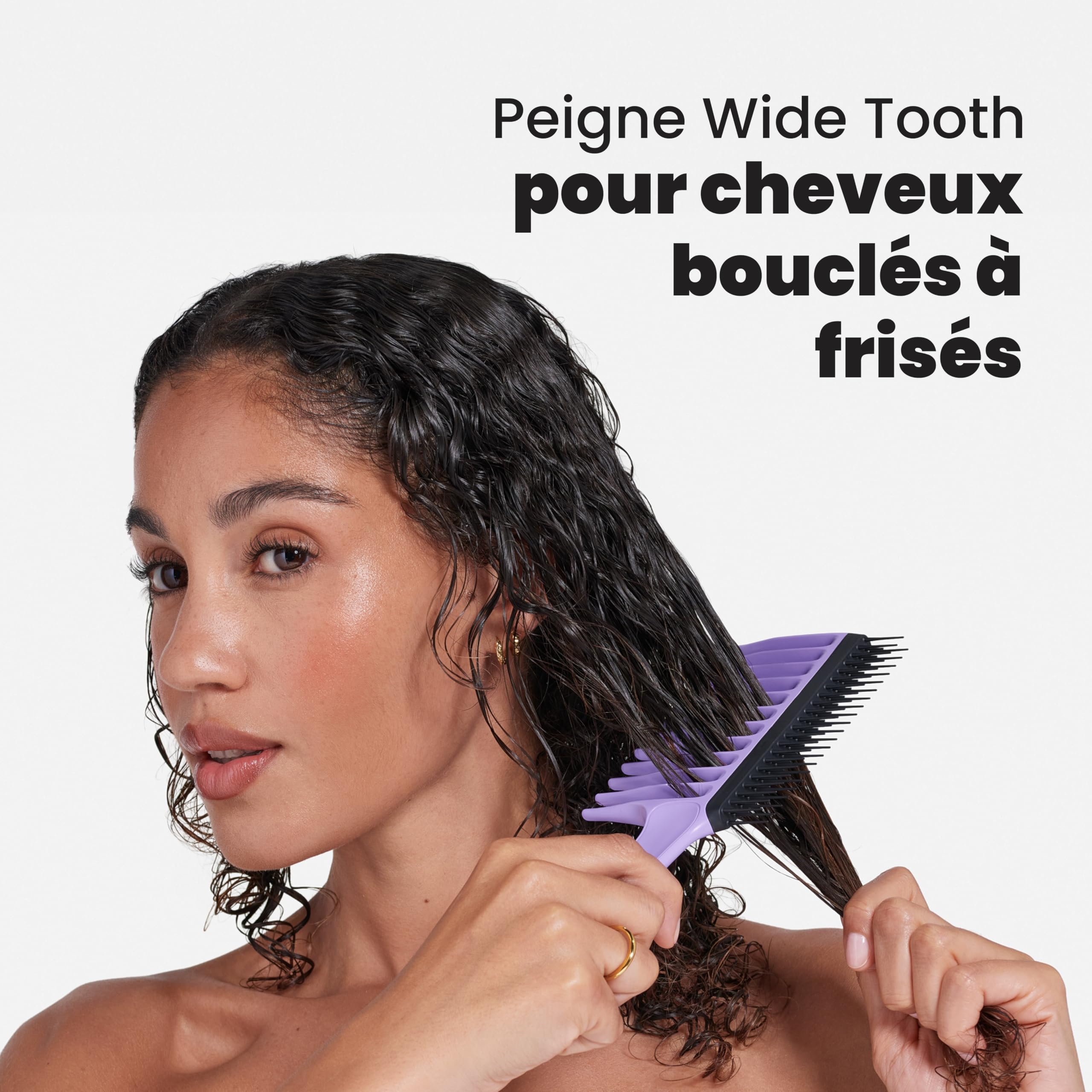 tangle-teezer-wide-tooth-peigne-cheveux-boucl-s-3c-4c-lilas-et-noir image 3