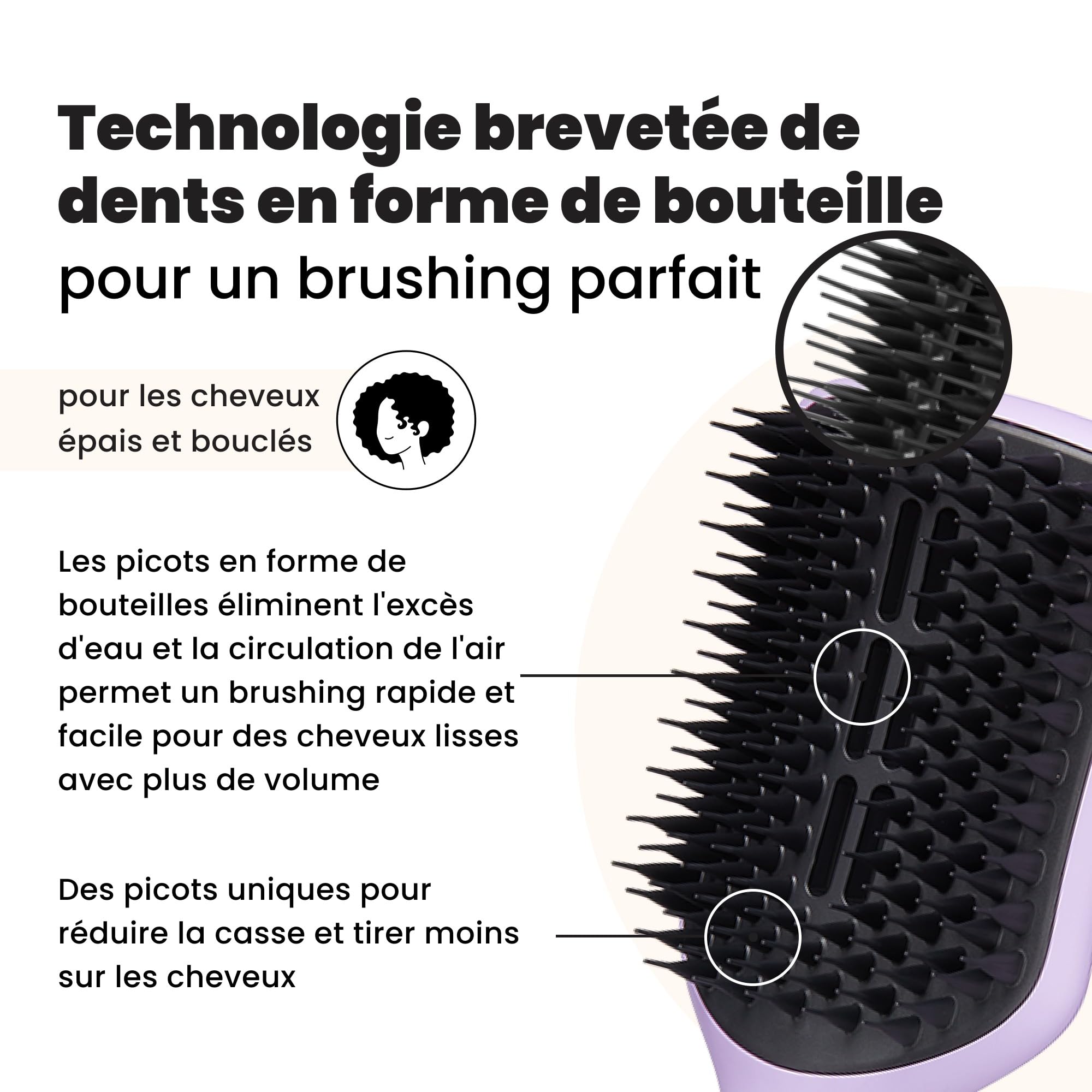 tangle-teezer-easy-dry-go-grande-brosse-ventil-e-cheveux-fins-normaux-lilas image 2