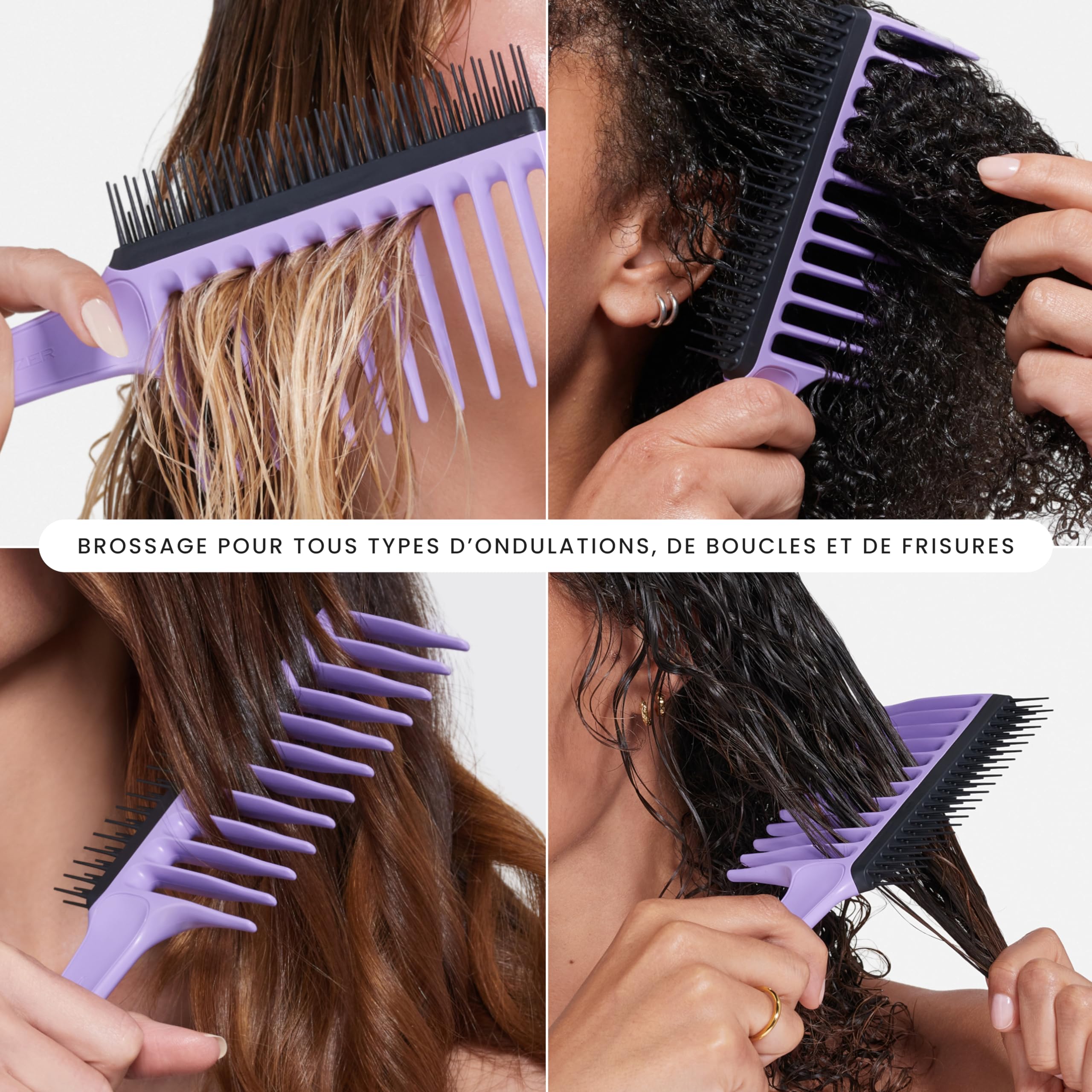 tangle-teezer-wide-tooth-peigne-cheveux-boucl-s-3c-4c-lilas-et-noir image 7