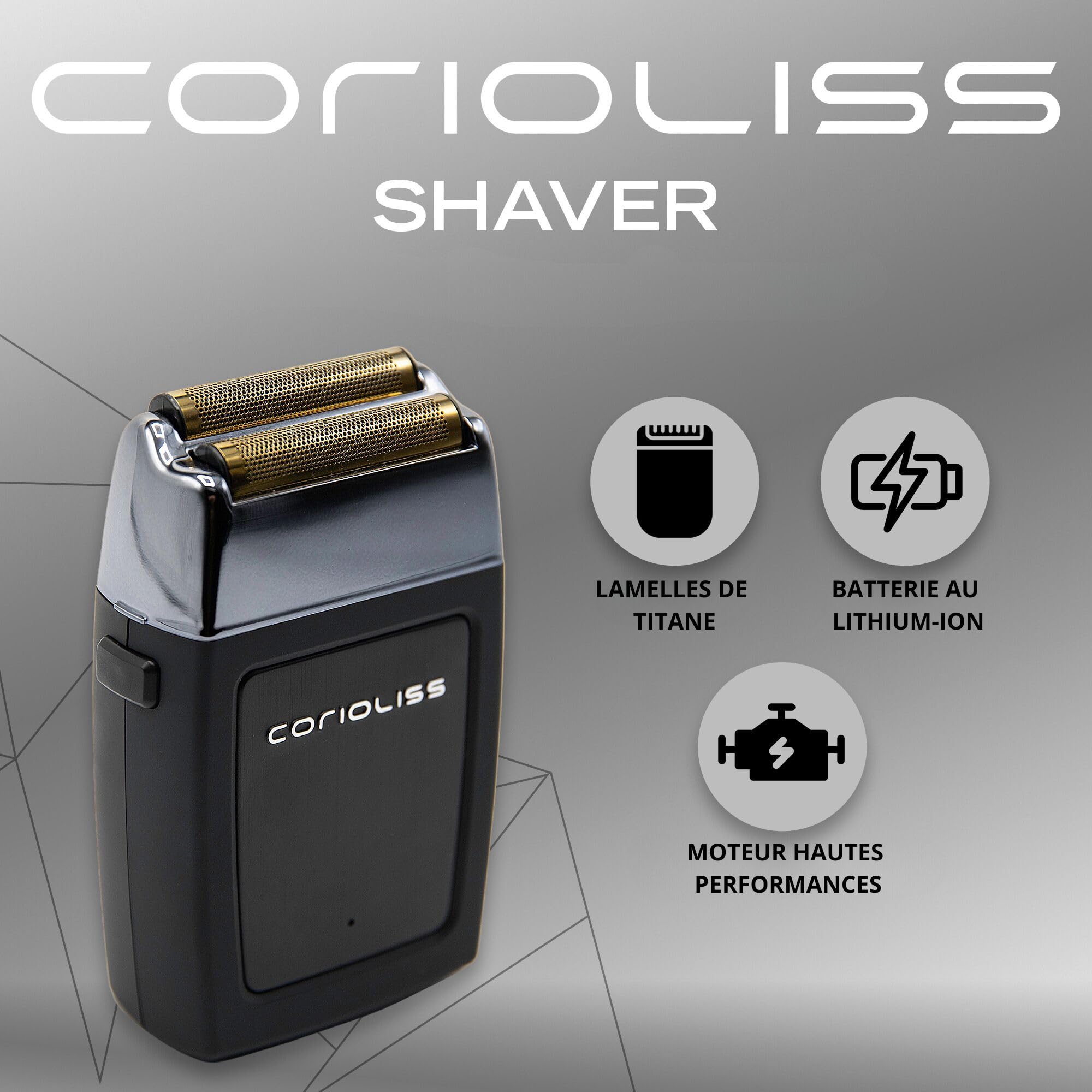 corioliss-the-shaver-rasoir-tondeuse-barbe-professionnel-titane-usb image 2