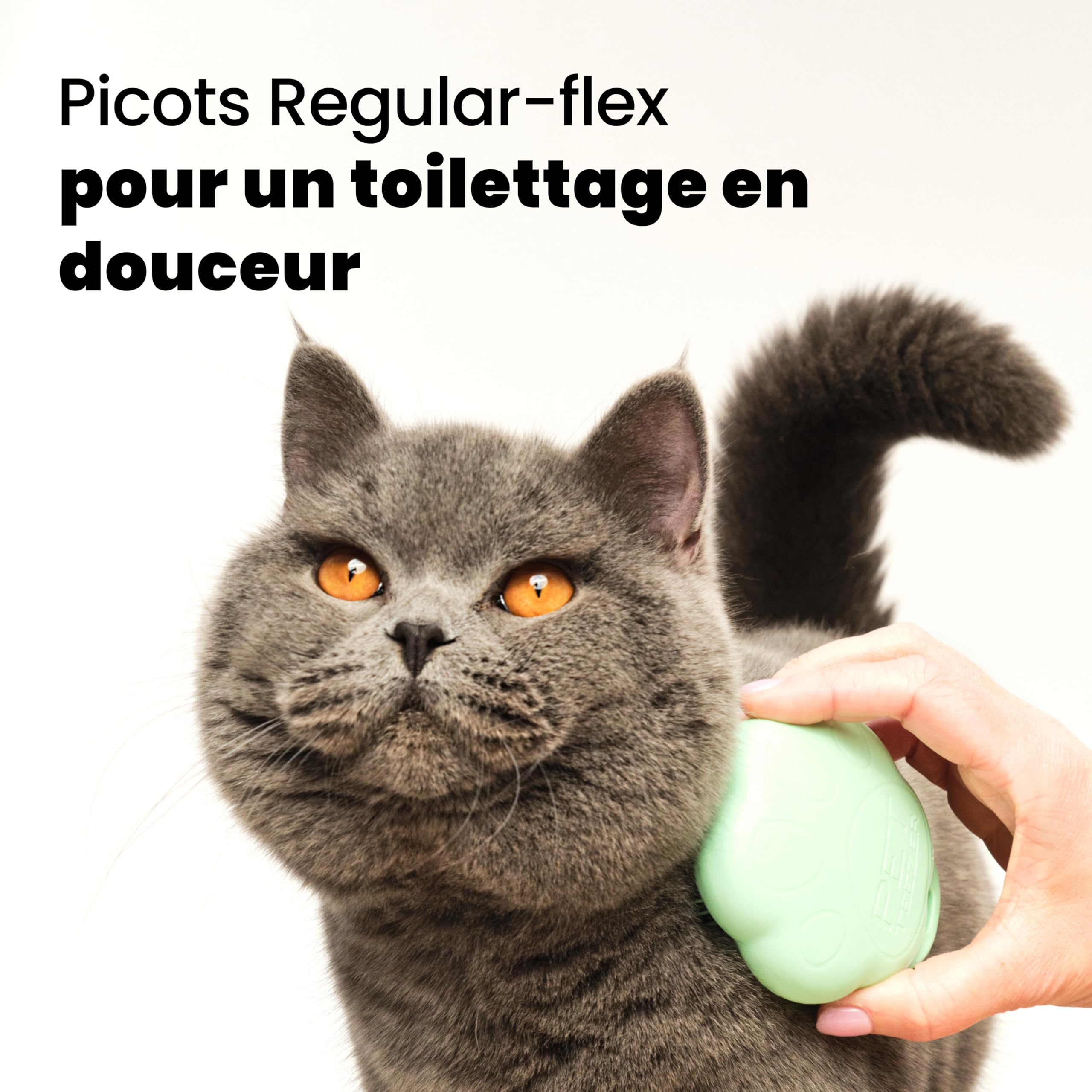 tangle-teezer-pet-teezer-cat-brosse-de-toilettage-pour-chat-poils-courts-mi-long image 3