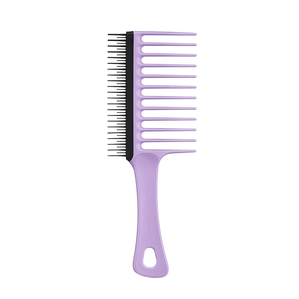 tangle-teezer-wide-tooth-peigne-cheveux-boucl-s-3c-4c-lilas-et-noir image 1