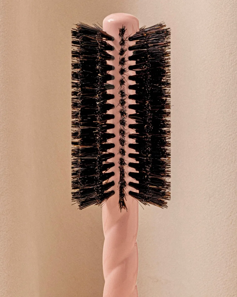la-bonne-brosse-n-08-la-brosse-ronde-brushing-longueur-mouvement-rose-poudr image 1