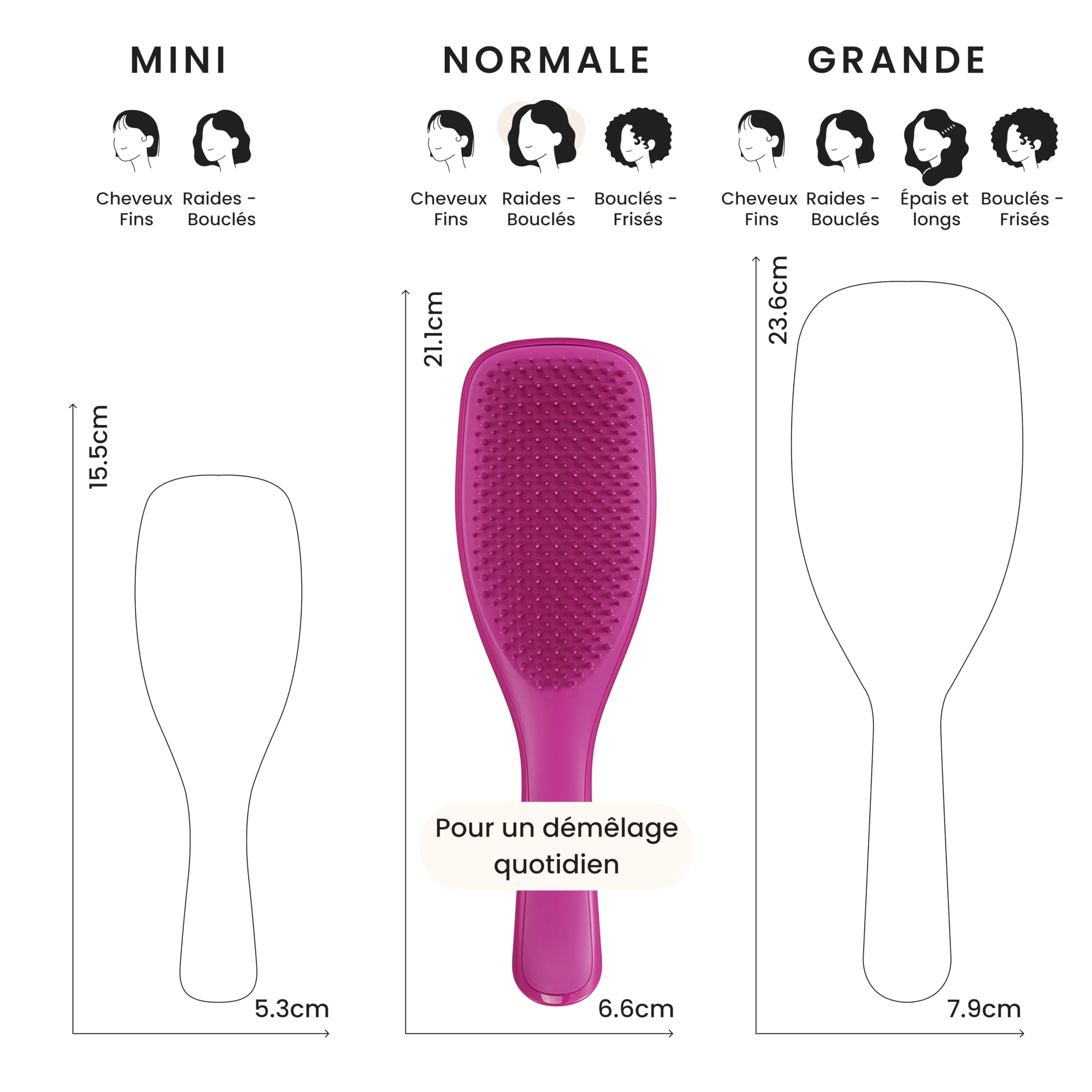tangle-teezer-ultimate-detangler-brosse-d-m-lante-rose-framboise-lectrique image 3
