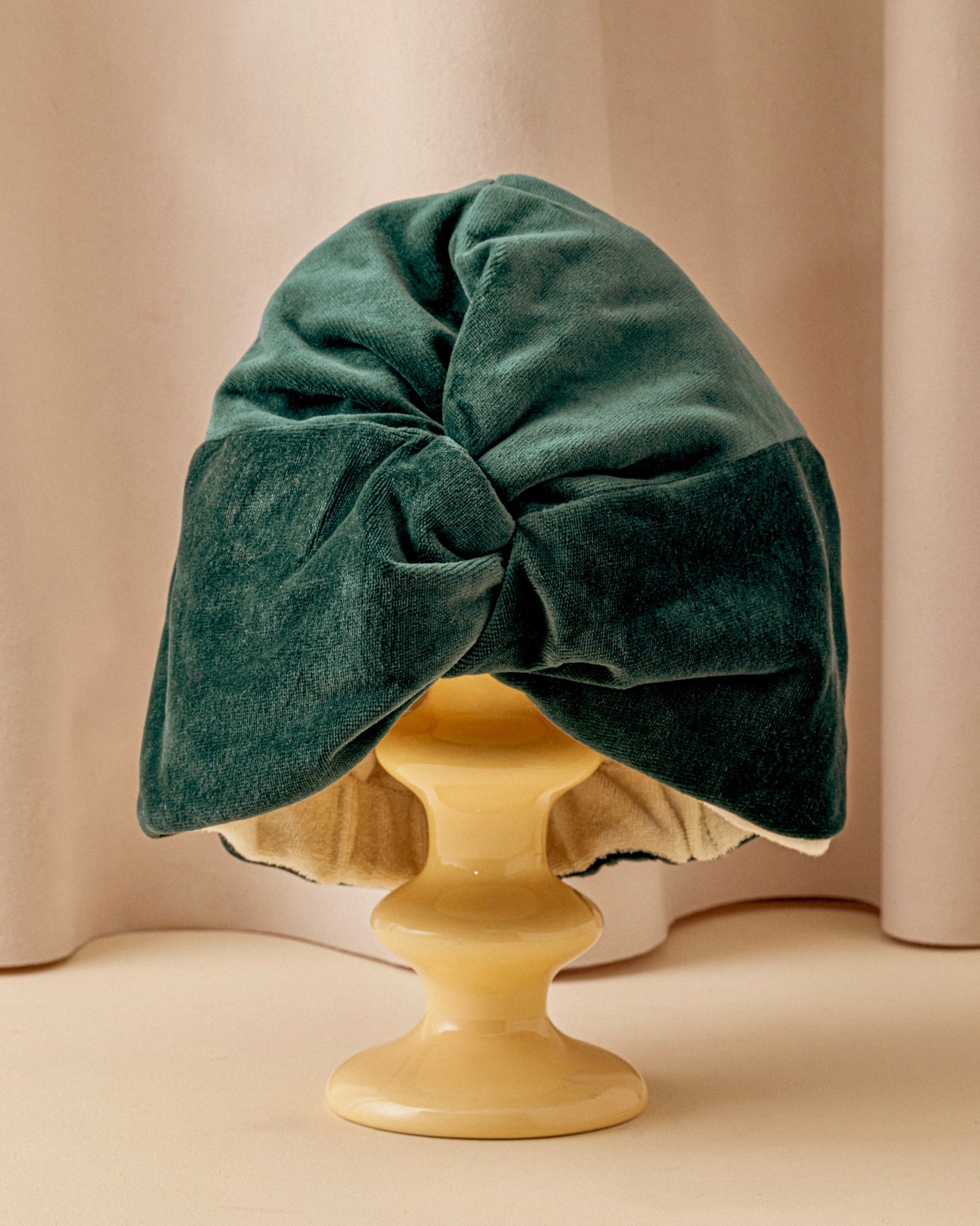 la-bonne-brosse-le-turban-turban-cheveux-velours-bio-bleu-lagon image 8