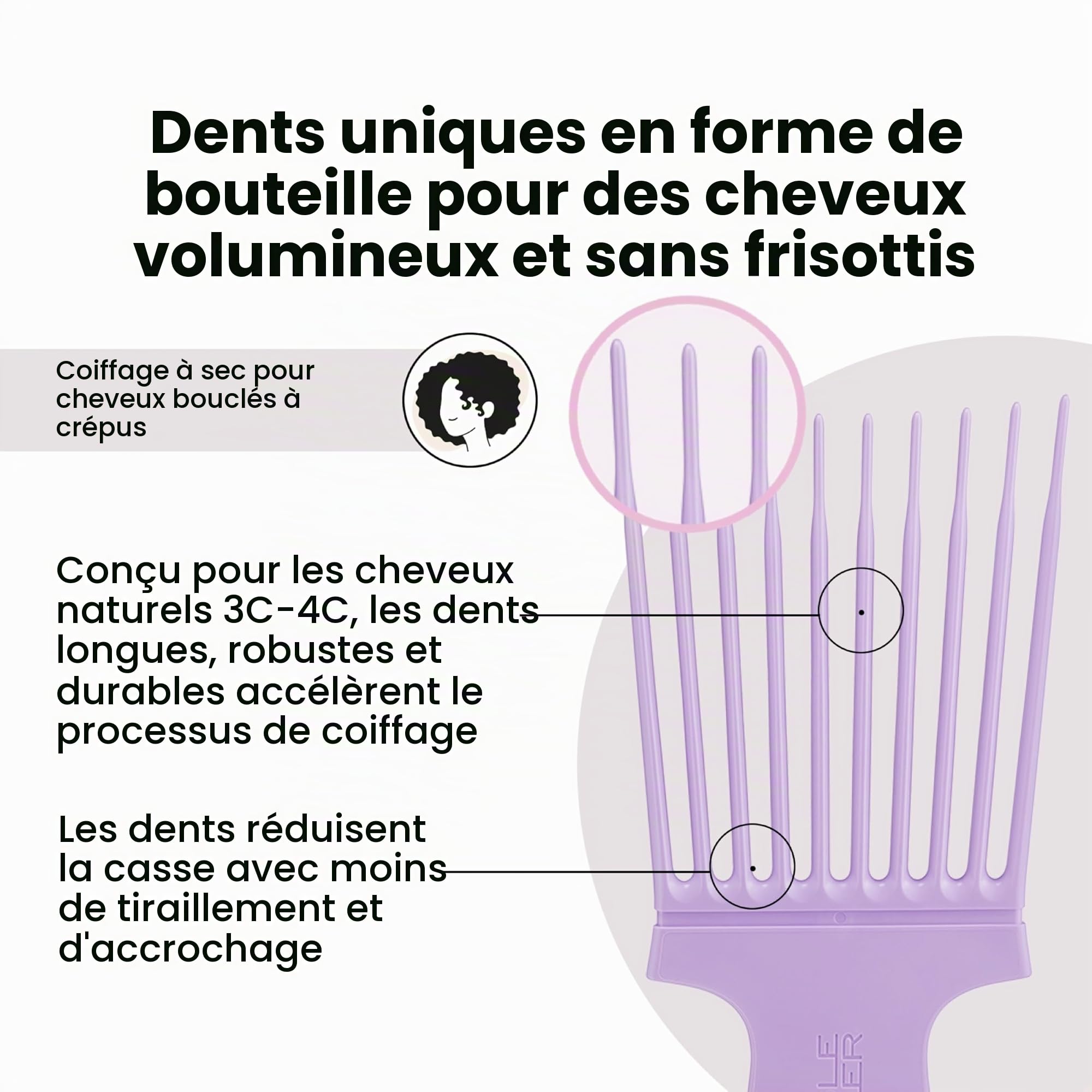 tangle-teezer-hair-pick-lilas-peigne-afro-volume-cheveux-cr-pus-et-textur-s image 2