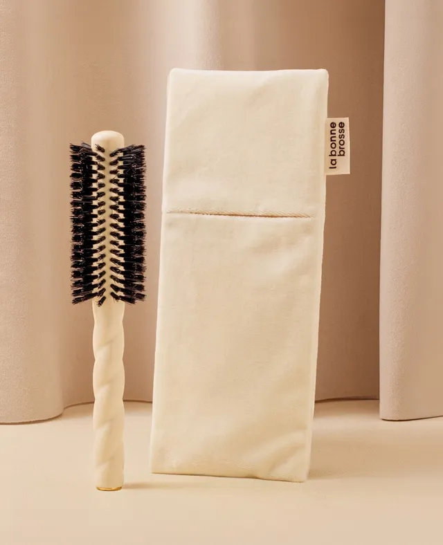 la-bonne-brosse-la-pochette-brosse-ronde-blanc-cr-me image 1