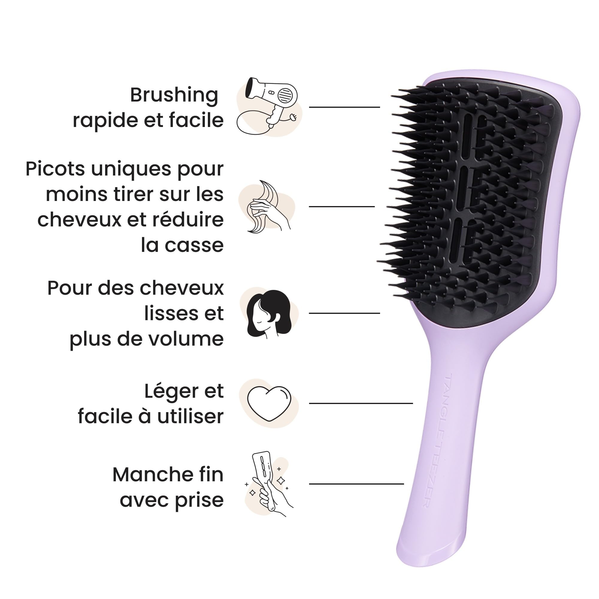 tangle-teezer-easy-dry-go-grande-brosse-ventil-e-cheveux-fins-normaux-lilas image 5
