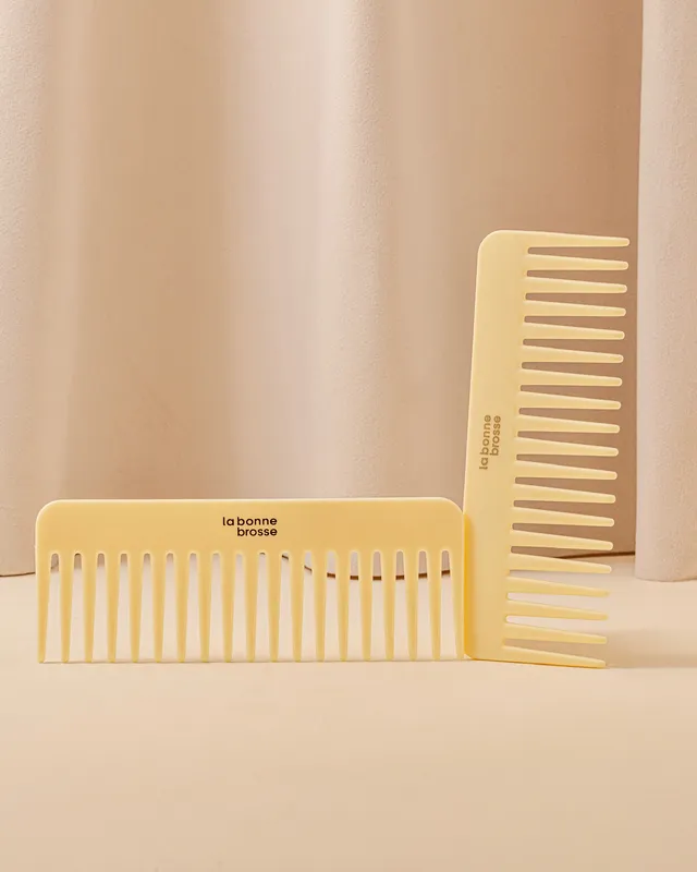la-bonne-brosse-le-peigne-large-d-m-lant-en-ac-tate-ivoire-cair image 1