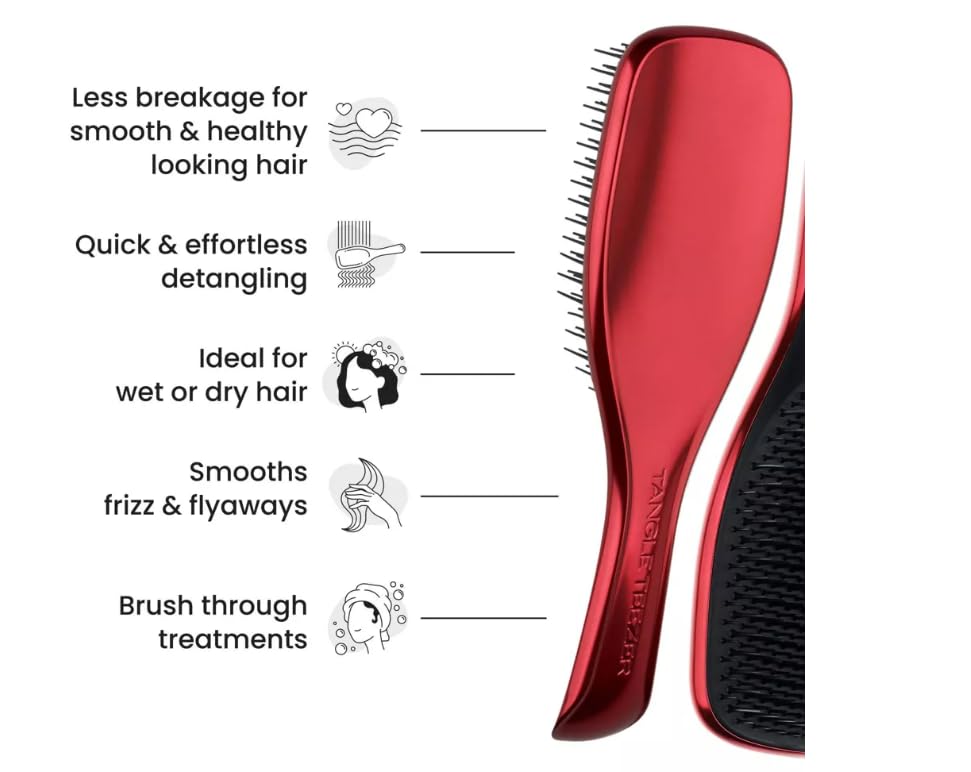 tangle-teezer-ultimate-detangler-chrome-rouge-x-the-devil-wears-prada-brosse-d-m image 3