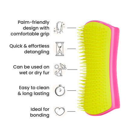 tangle-teezer-detangling-dog-grooming-brush-brosse-d-m-lante-pour-chien image 2