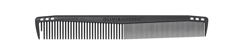 olivia-garden-carbonlite-peigne-de-coupe-noir-7-pouces image 1