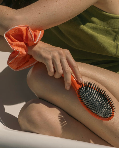 la-bonne-brosse-grand-chouchou-seventies-orange-coton-gots image 2