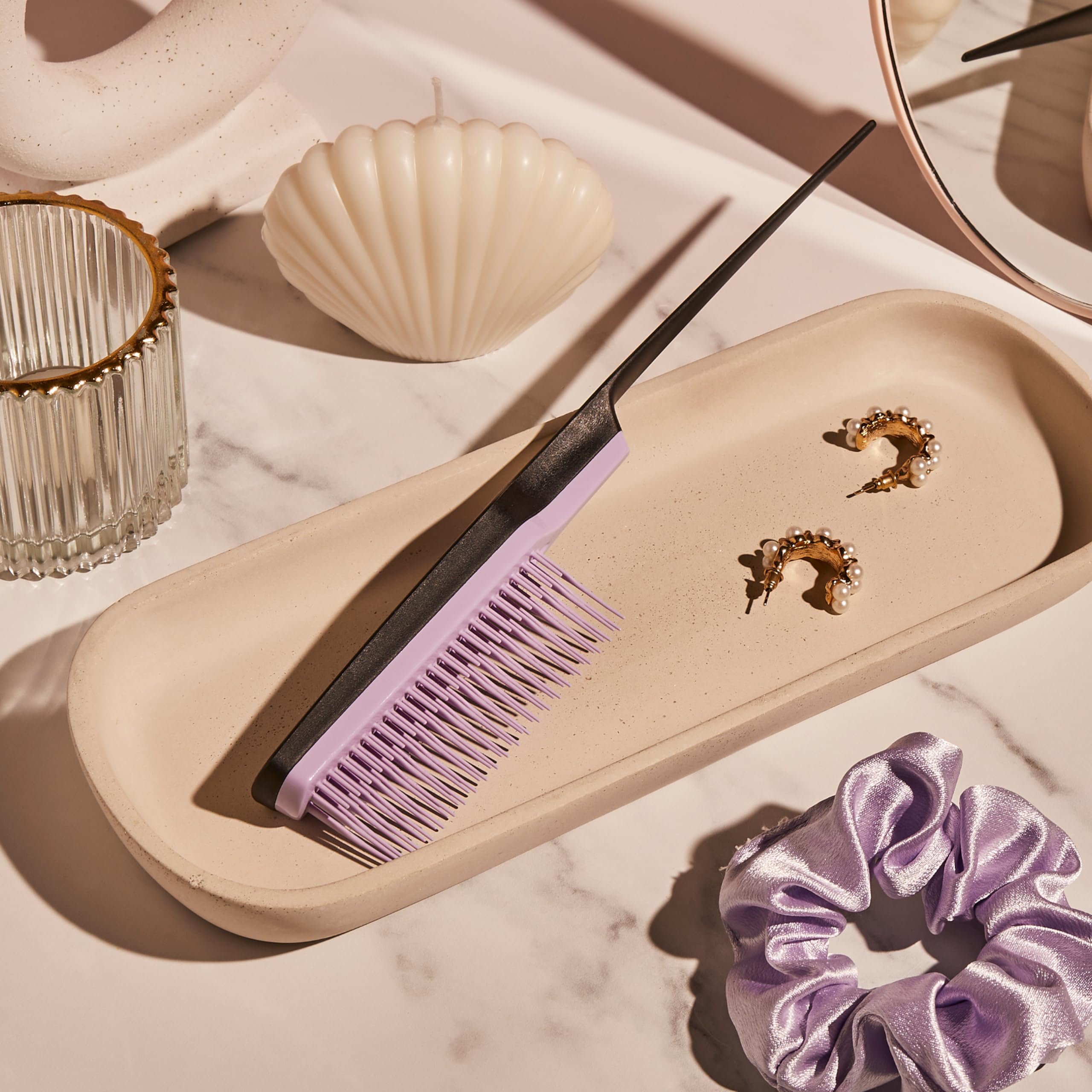 tangle-teezer-ultimate-volumizer-brosse-cheveux-cr-per-noir-et-lilas image 5
