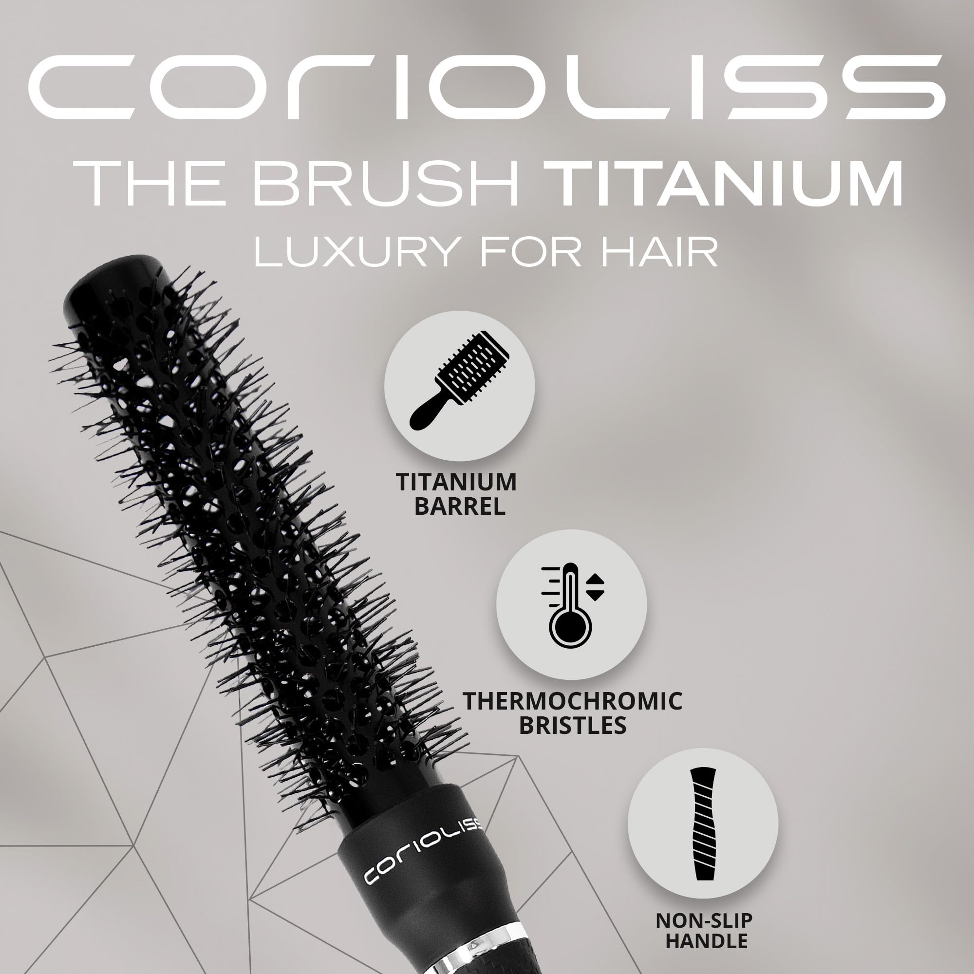 corioliss-brush-titanium-black-green-brosse-ronde-brushing-25-mm-cheveux-courts image 2