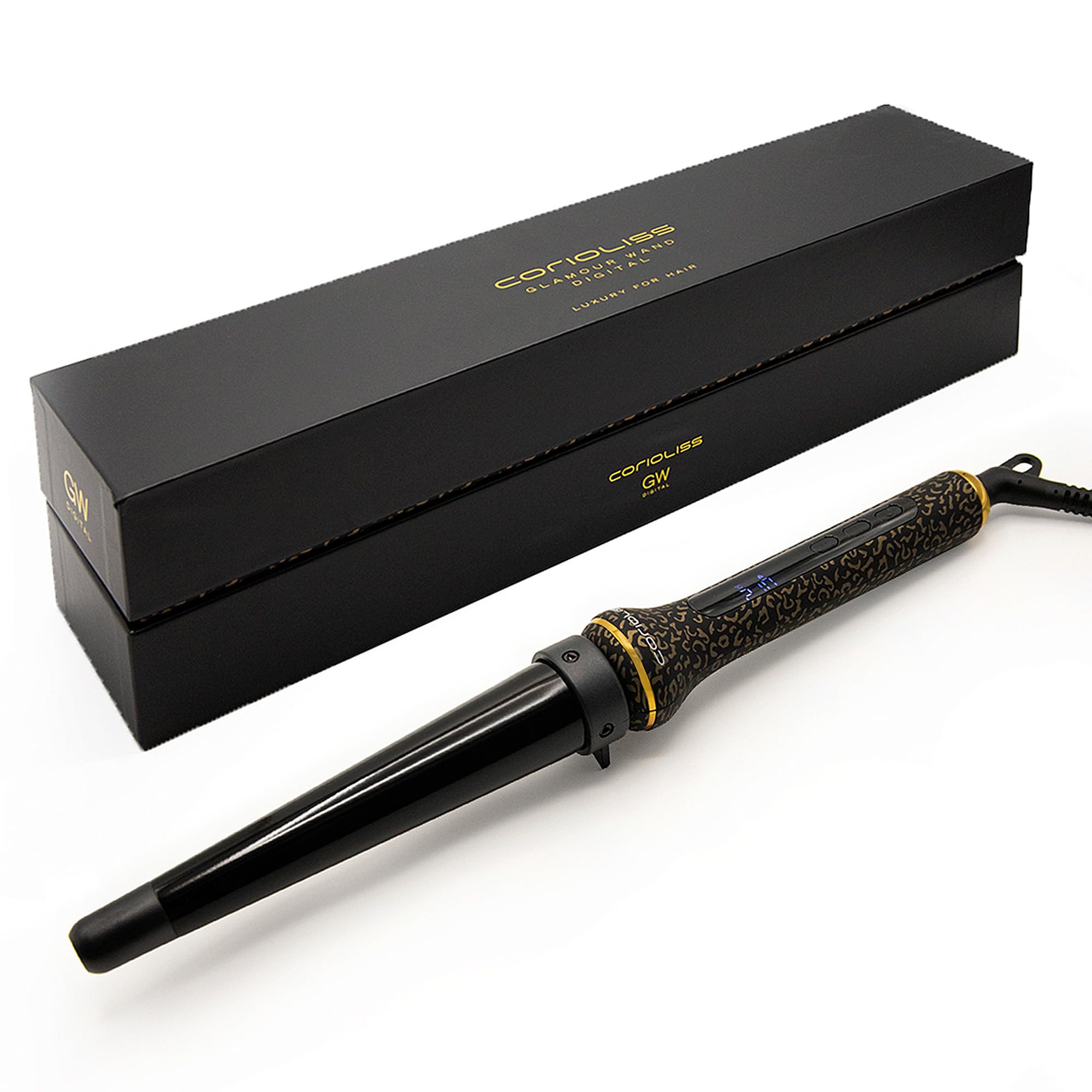 corioliss-glamour-wand-digital-fer-friser-conique-c-ramique-leopard-soft-touch image 1