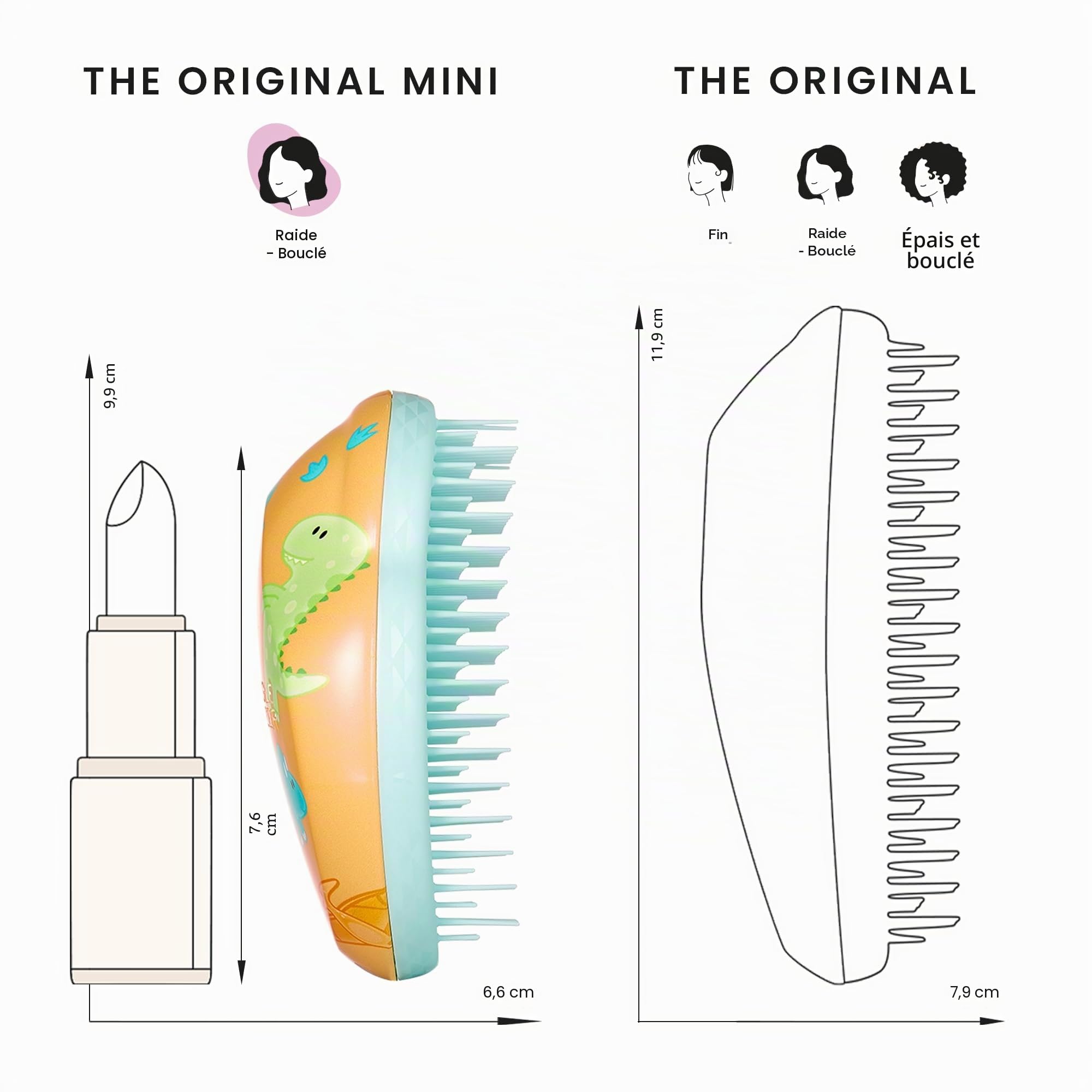tangle-teezer-mini-original-dinosaur-brosse-d-m-lante-voyage image 8