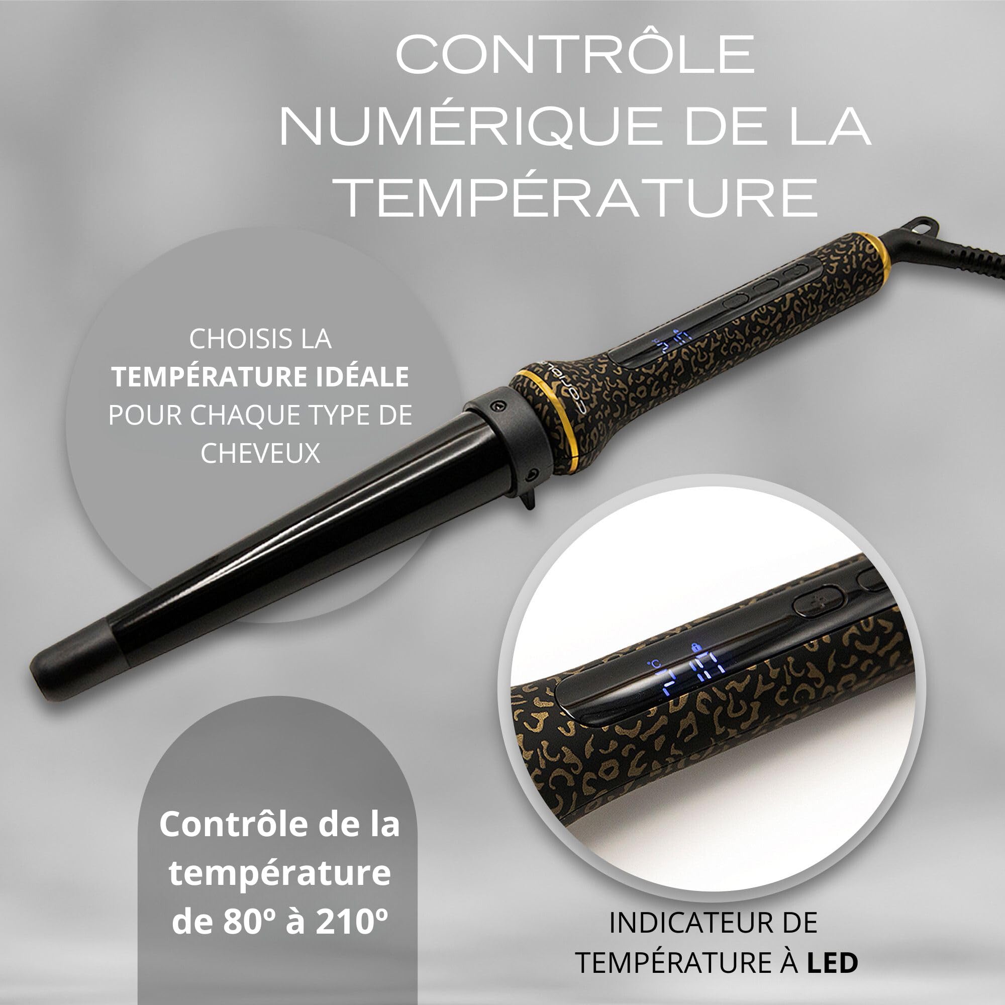 corioliss-glamour-wand-digital-fer-friser-conique-c-ramique-leopard-soft-touch image 4