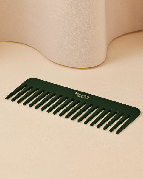 la-bonne-brosse-le-peigne-large-d-m-lant-en-ac-tate-vert-emeraude image 3