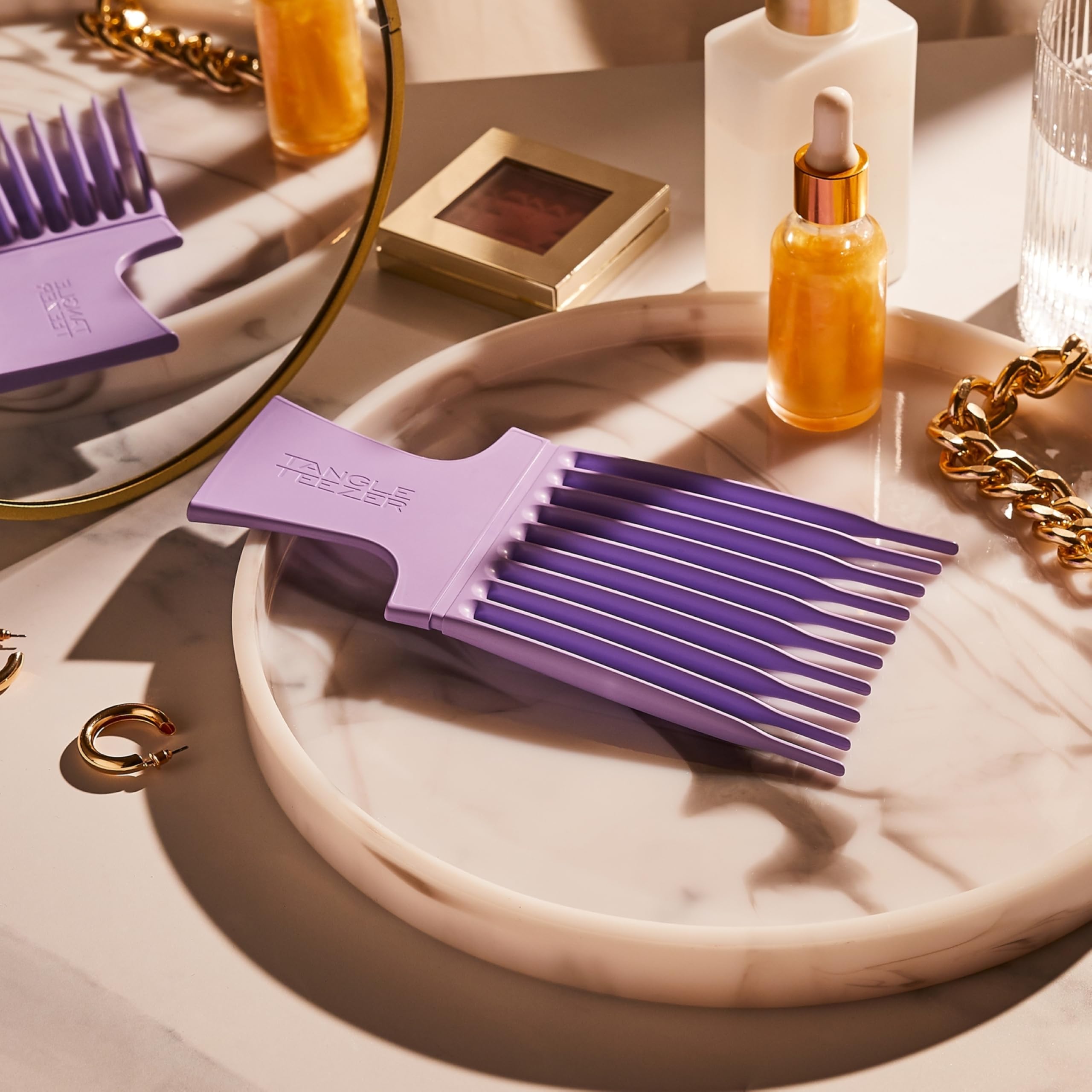 tangle-teezer-hair-pick-lilas-peigne-afro-volume-cheveux-cr-pus-et-textur-s image 5