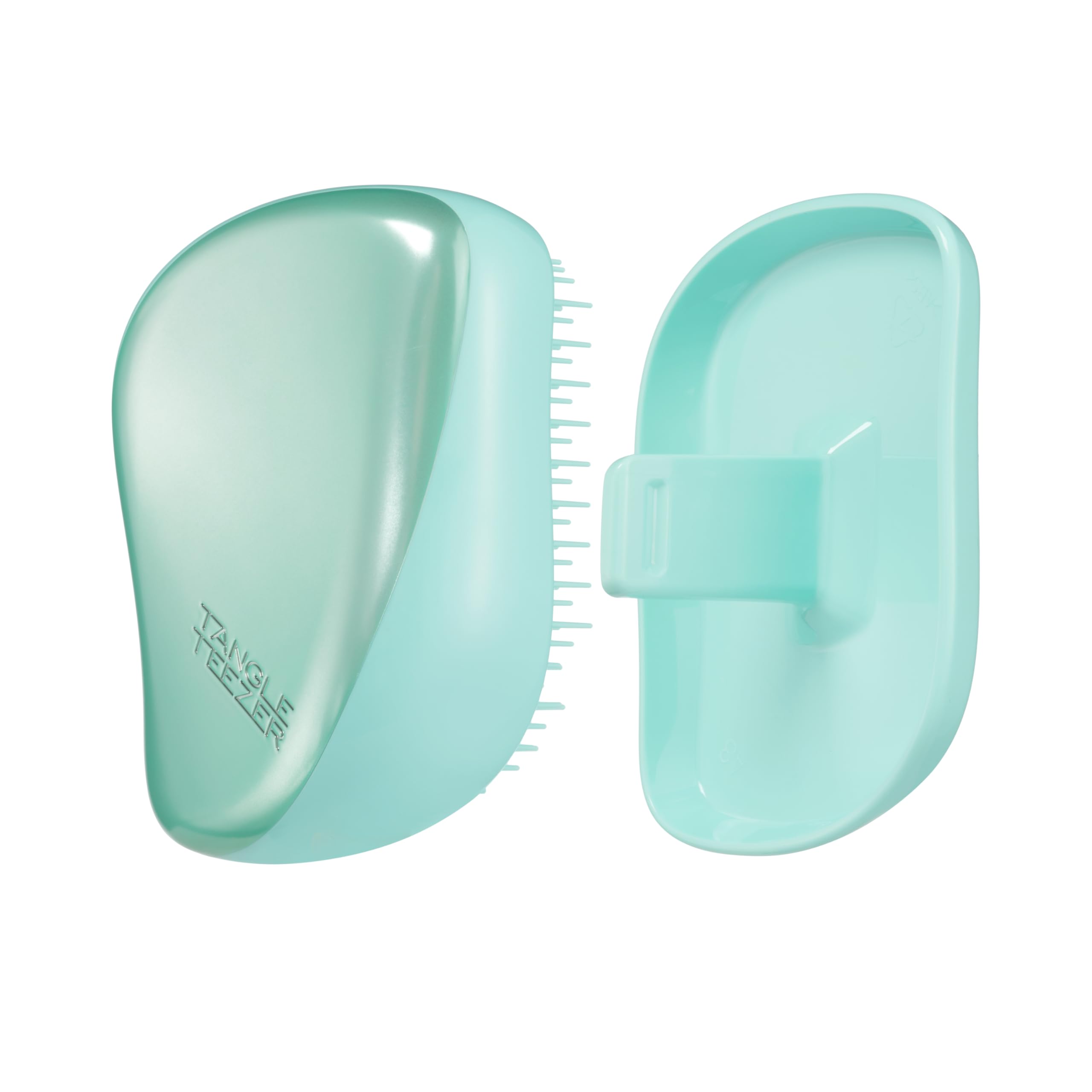 tangle-teezer-compact-styler-teal-matte-chrome-brosse-d-m-lante-compacte image 1