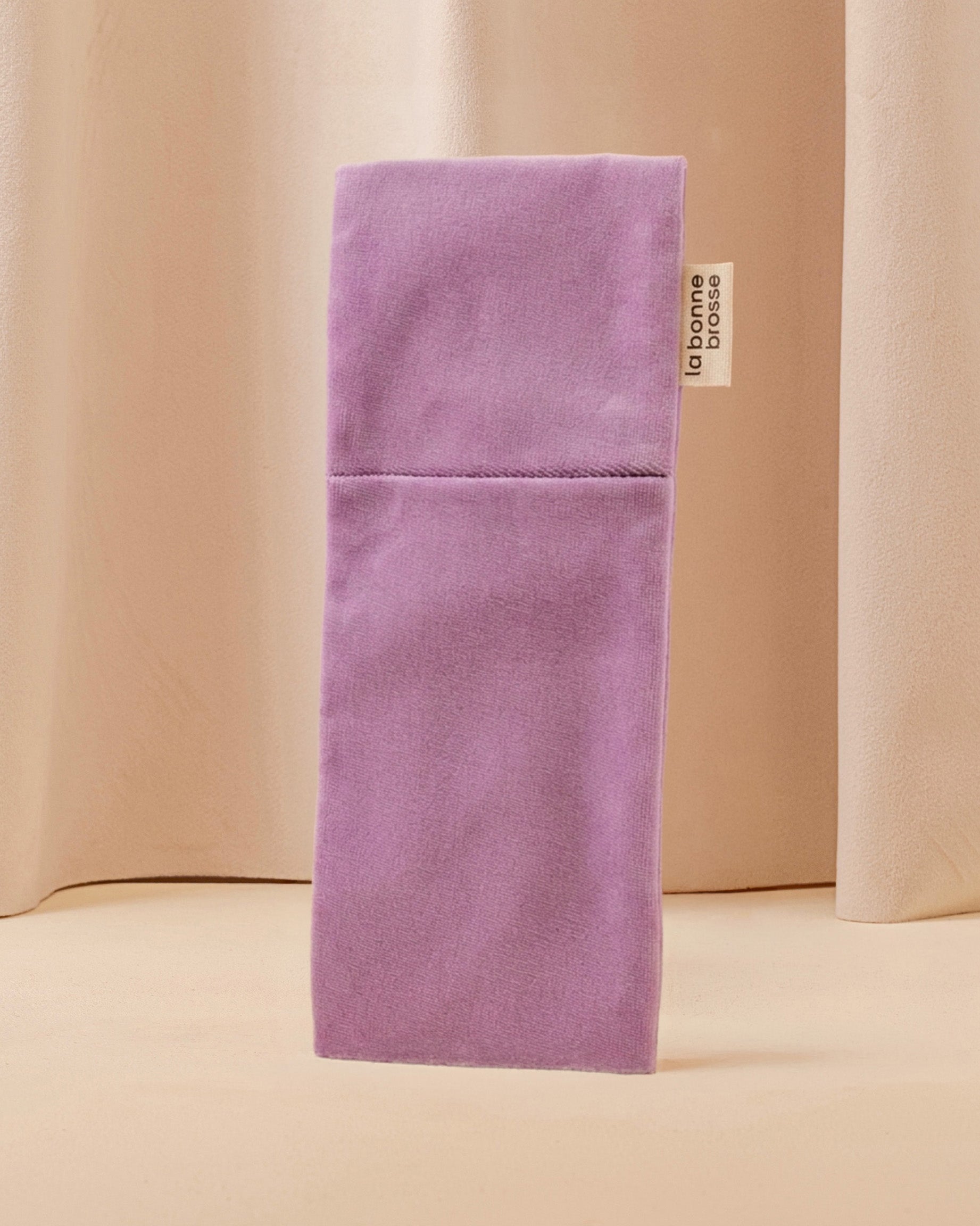 la-bonne-brosse-la-pochette-grande-brosse-pochette-velours-et-satin-rose-lilas image 1