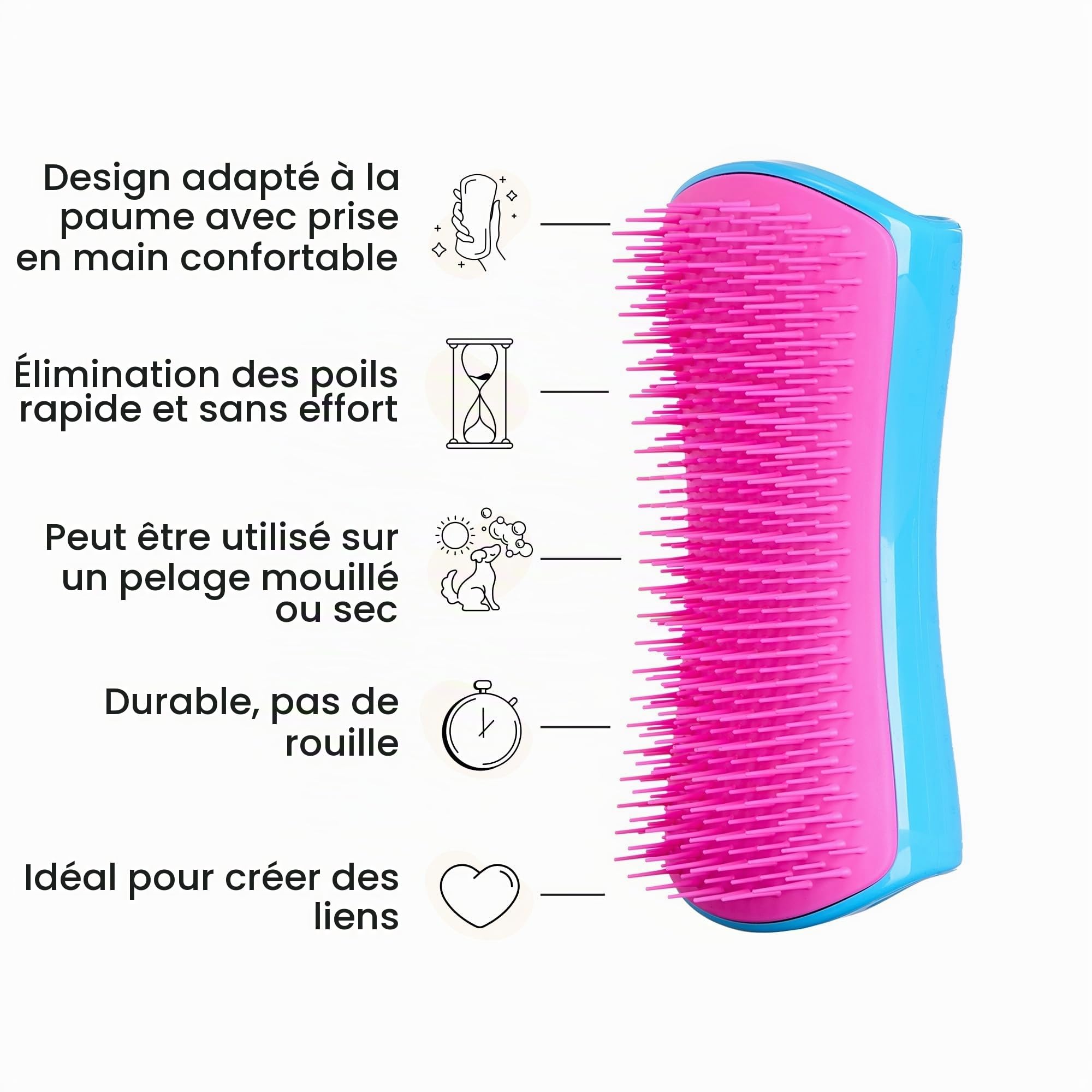 tangle-teezer-pet-teezer-grande-brosse-toilettage-chien-bleu-et-rose image 4