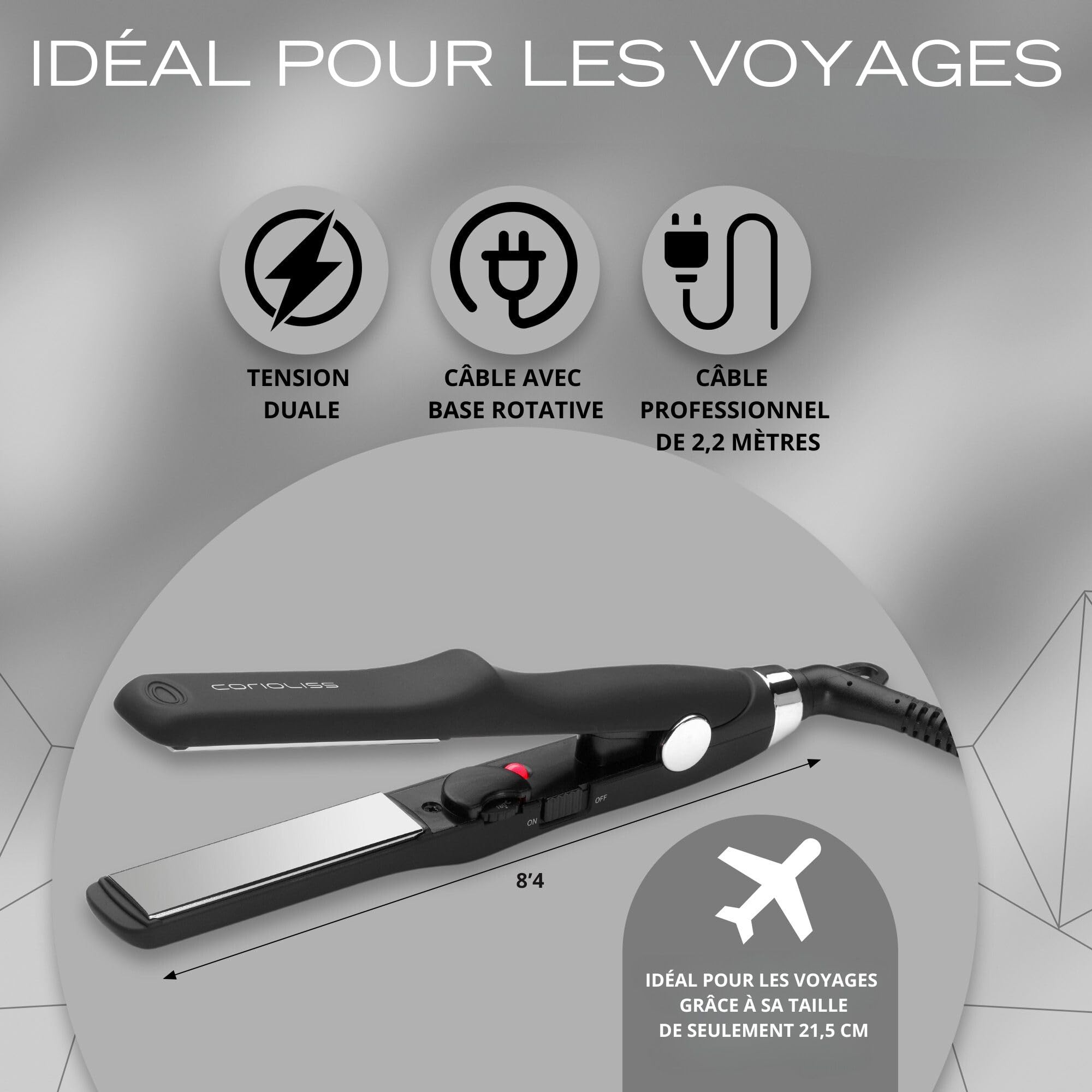 corioliss-c-trip-mini-lisseur-boucleur-titane-black-soft-touch image 6