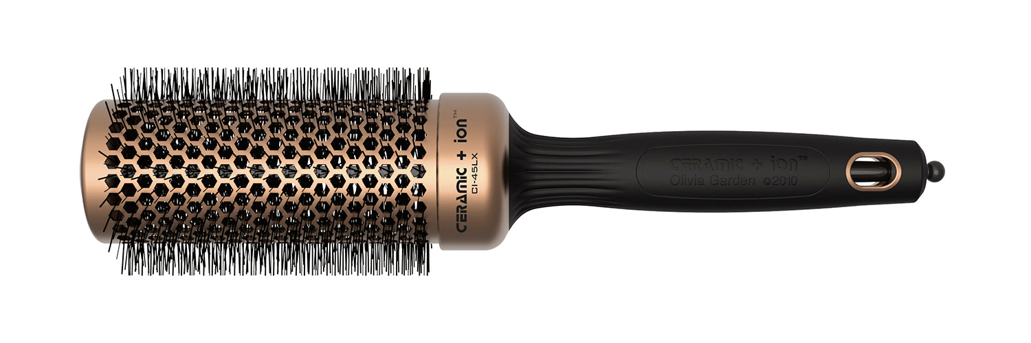 olivia-garden-ceramic-ion-luxe-brosse-brushing-noir image 2