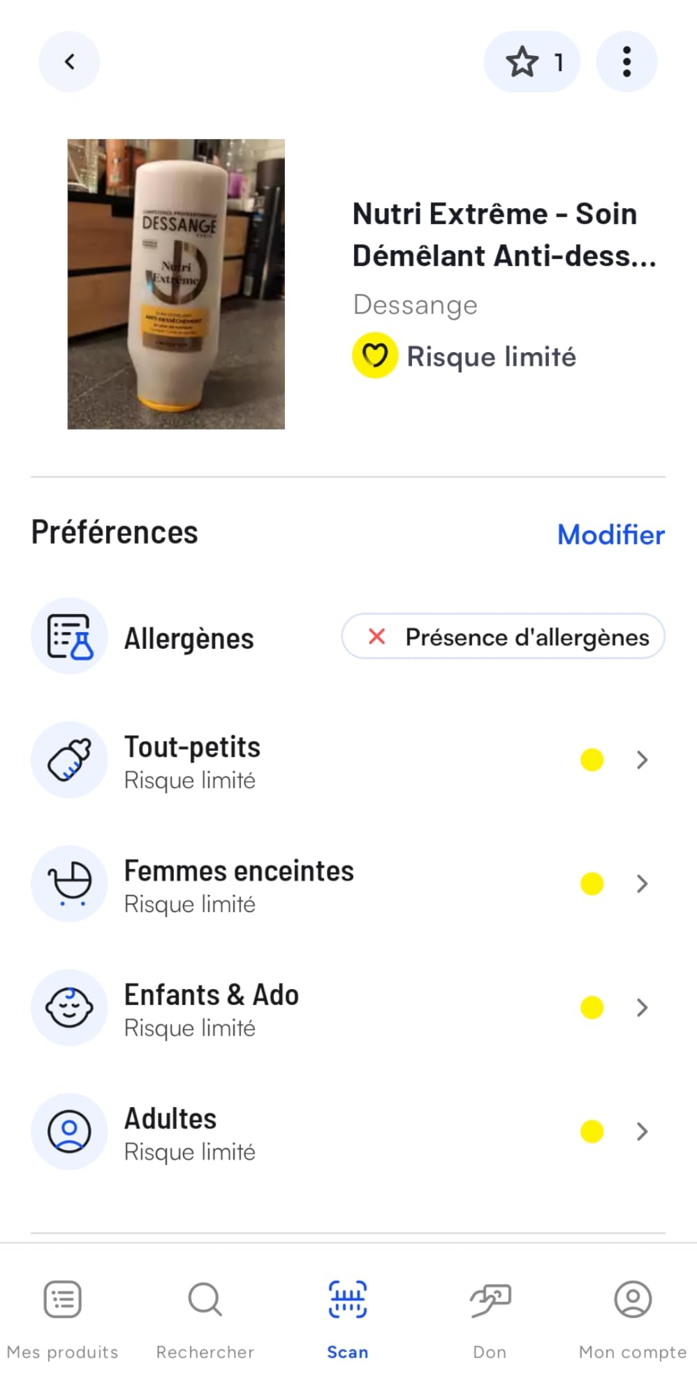Sauvetage pour cheveux secs