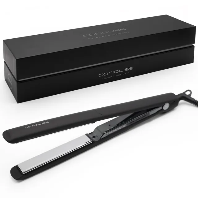 corioliss-c3-black-chrome-lisseur-professionnel-titane-plaques-extra-longues-135 image 1