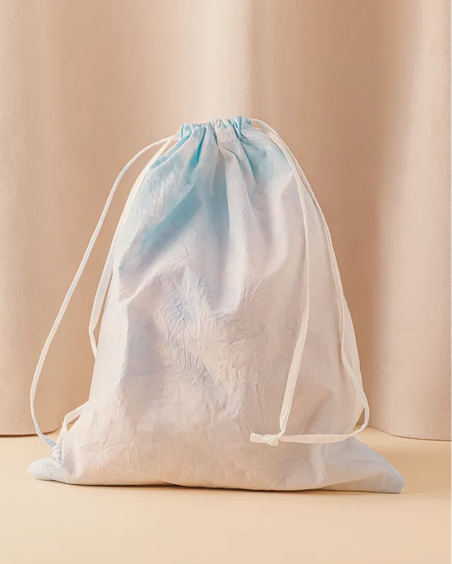 la-bonne-brosse-x-roseanna-pochon-salty-gelato-bleu-tui-brosse-coton-shibori image 1