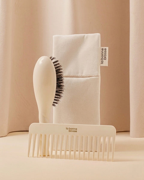 la-bonne-brosse-pochette-petite-brosse-blanc-cr-me-tui-satin-et-velours image 3