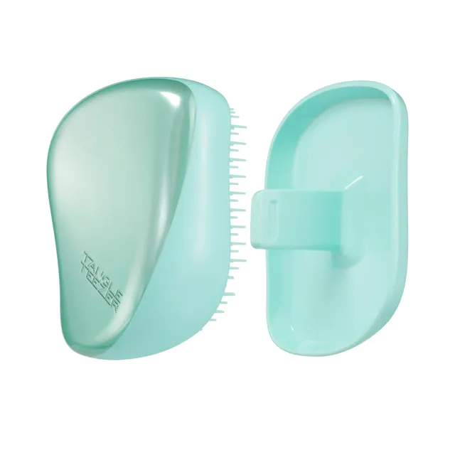 tangle-teezer-compact-styler-teal-matte-chrome-brosse-d-m-lante-compacte image 1