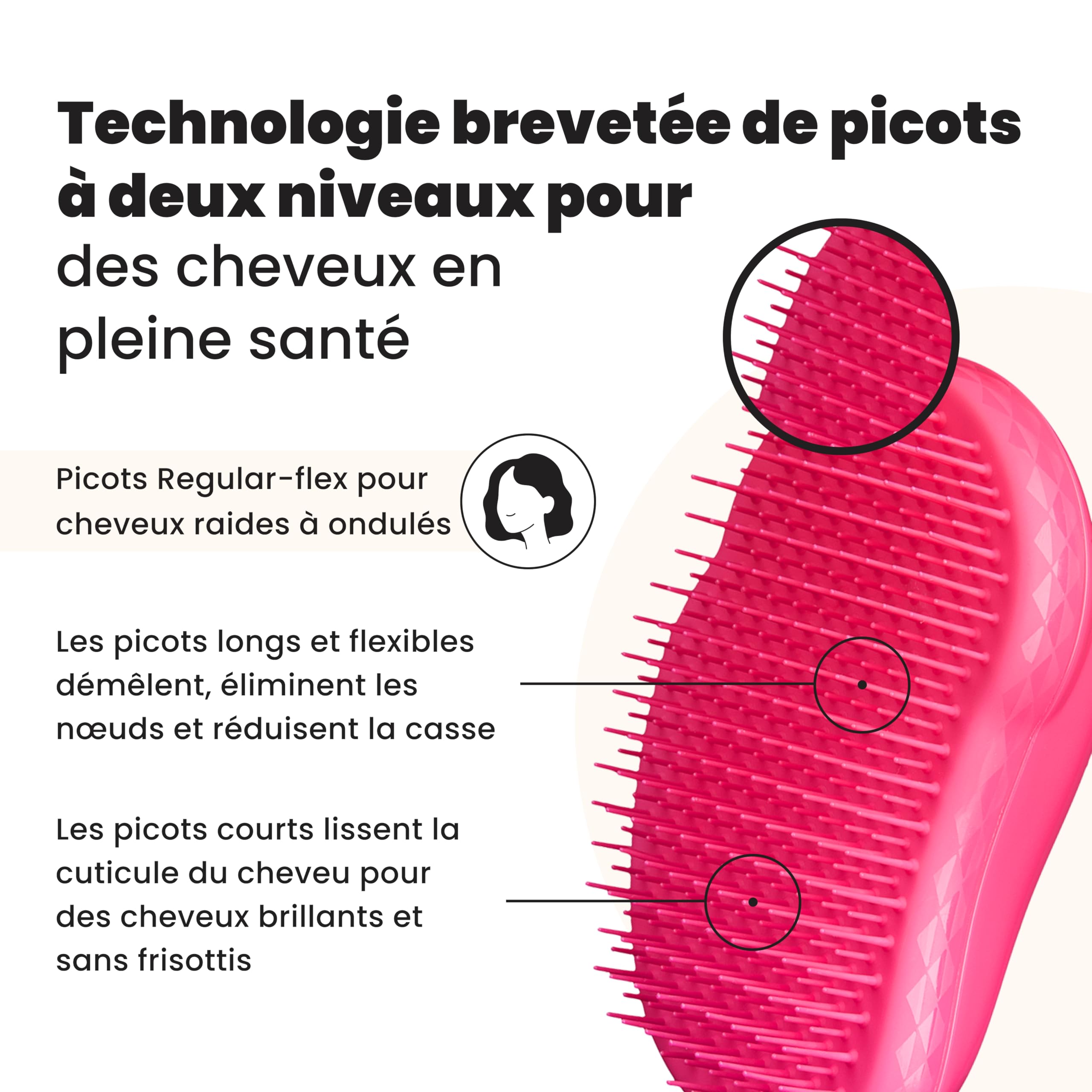 tangle-teezer-original-brosse-cheveux-d-m-lante-rose-p-tillant image 2