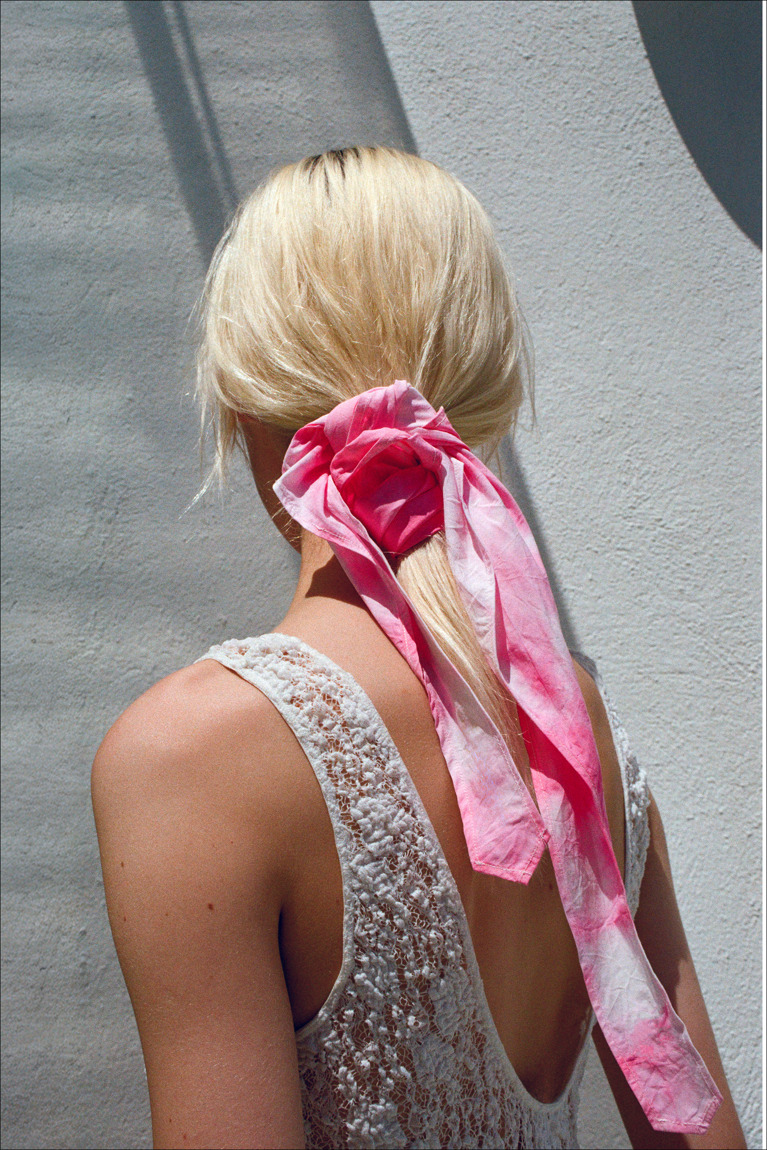 la-bonne-brosse-fichu-salty-gelato-rose-roseanna-accessoire-cheveux-coton image 3