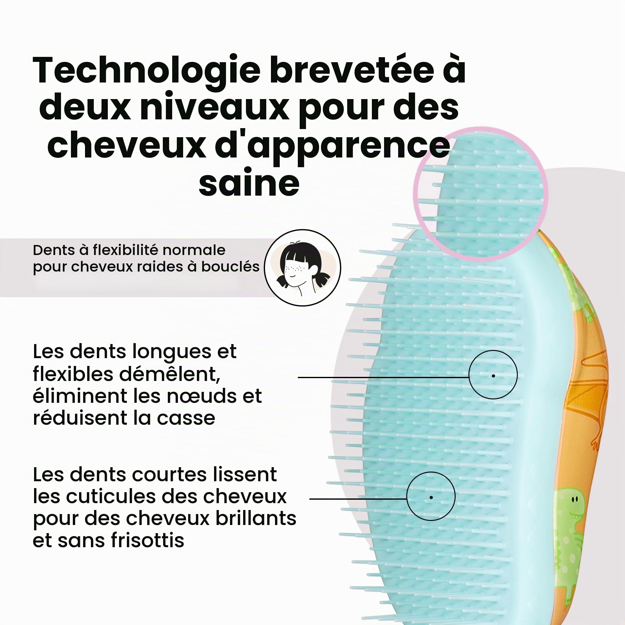 tangle-teezer-mini-original-dinosaur-brosse-d-m-lante-voyage image 3