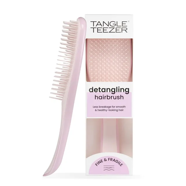 tangle-teezer-ultimate-detangler-fine-fragile-rose-paillettes-brosse-cheveux-fin image 1